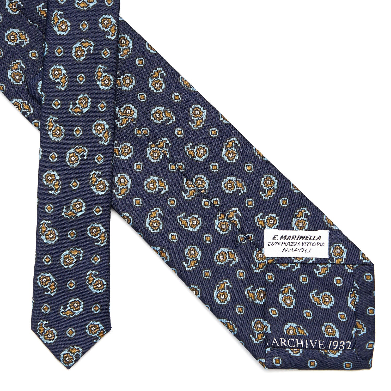 DARK BLUE SILK TIE