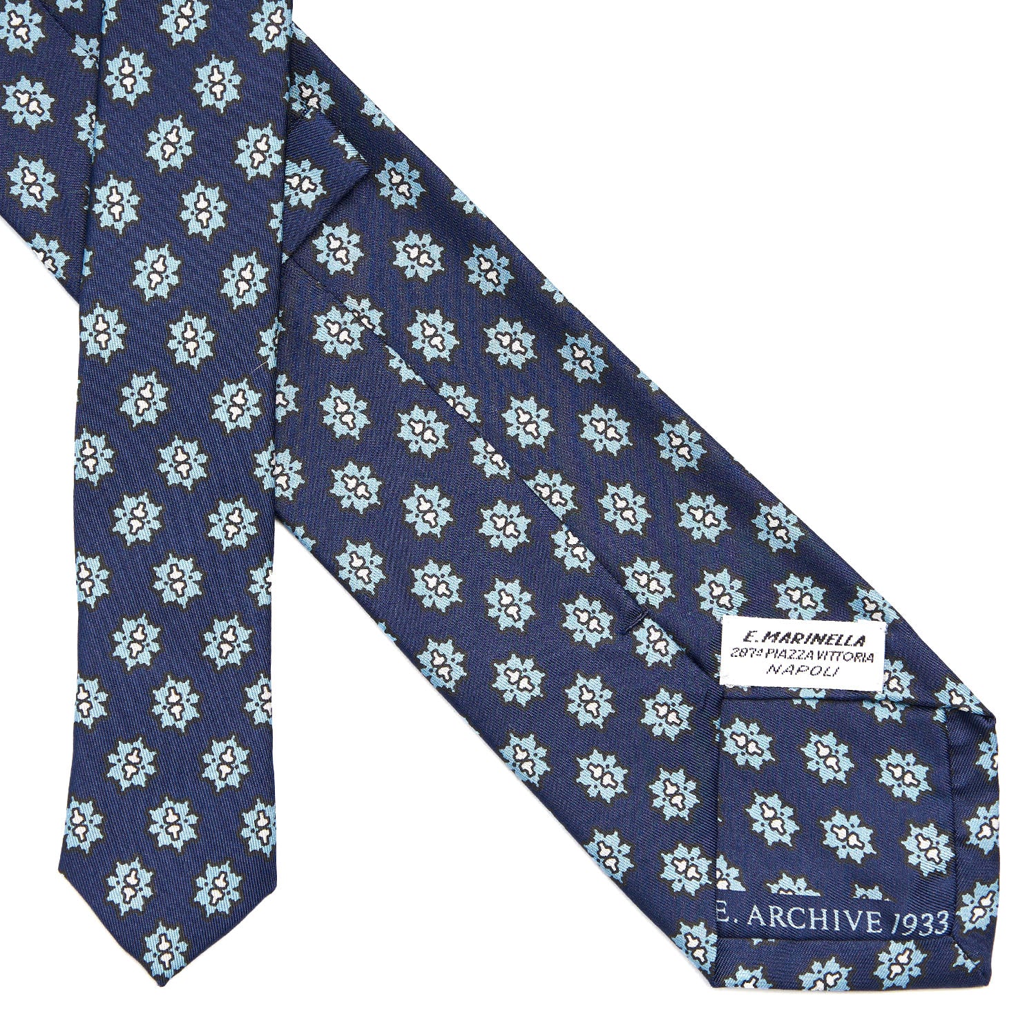 BLUE SILK TIE - Image 5