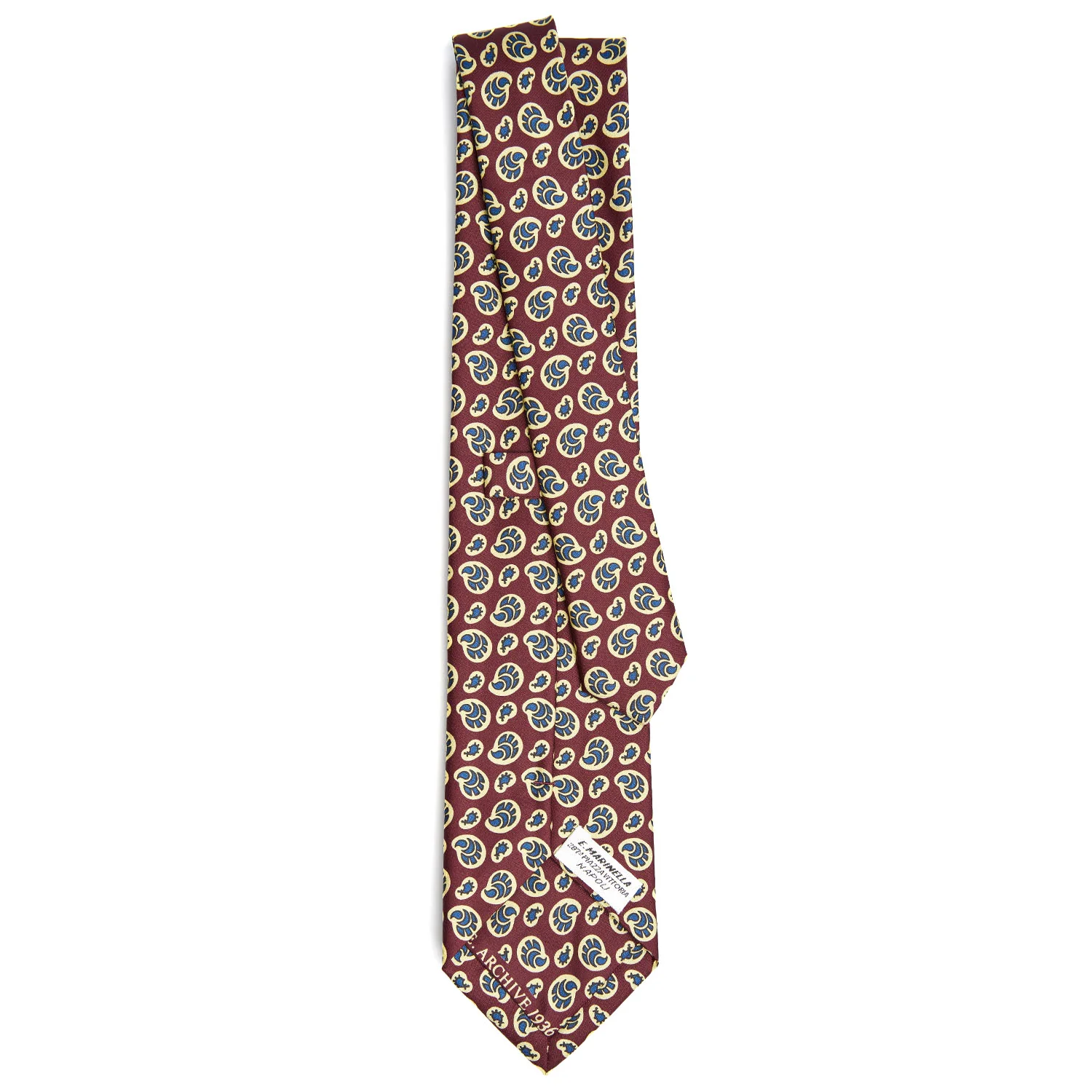 BURGUNDY SILK TIE - Image 3