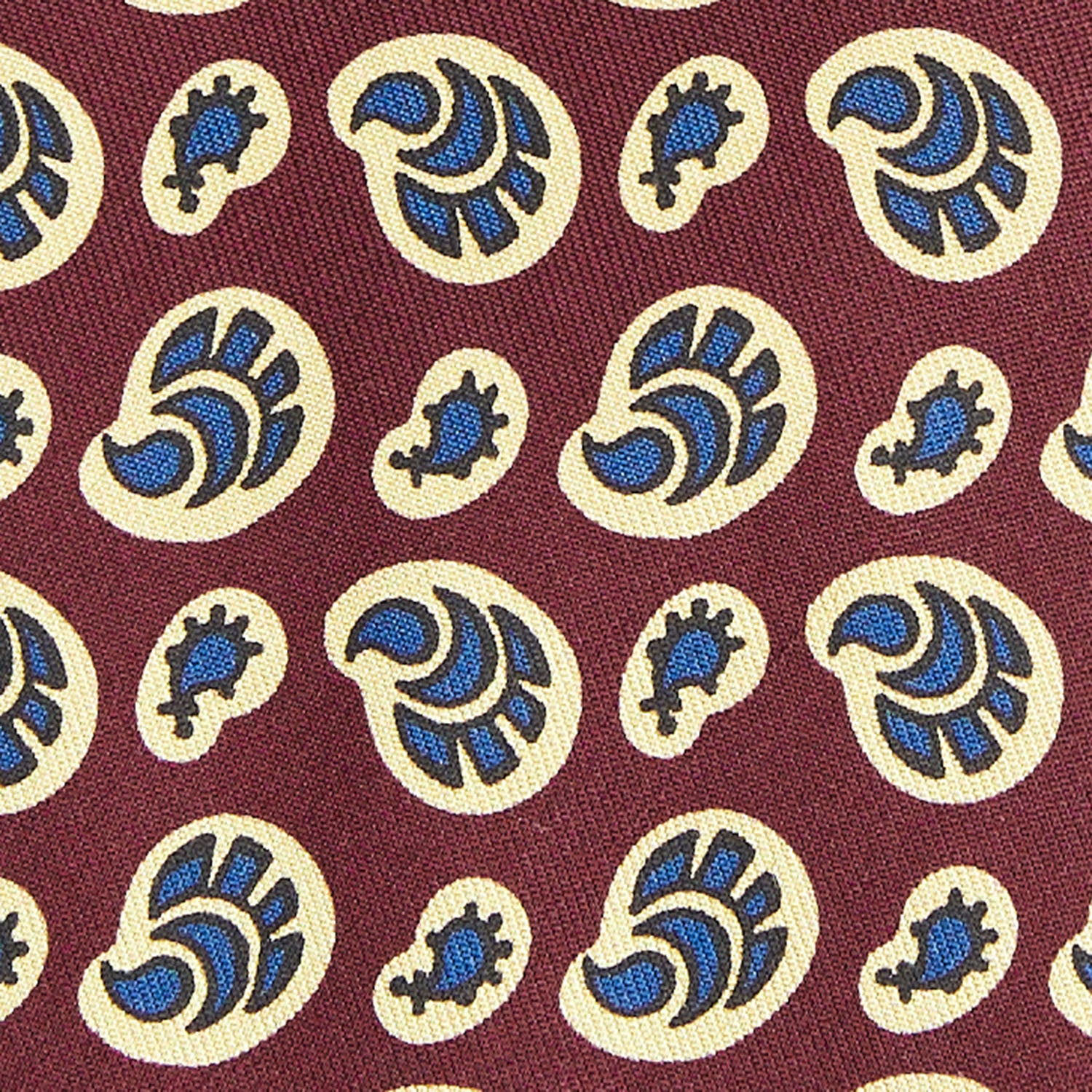 BURGUNDY SILK TIE - Image 4