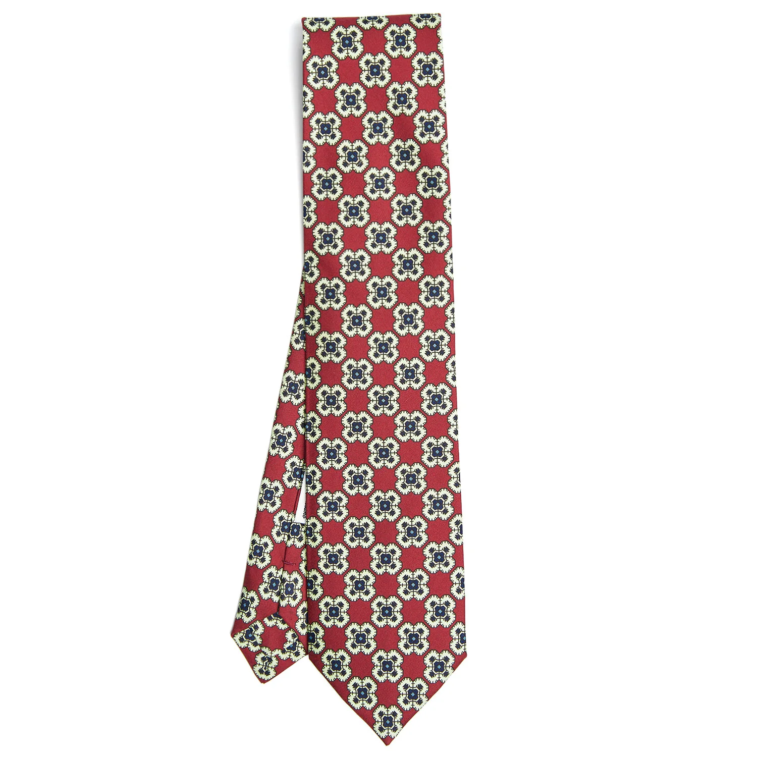 BURGUNDY SILK TIE - Image 2