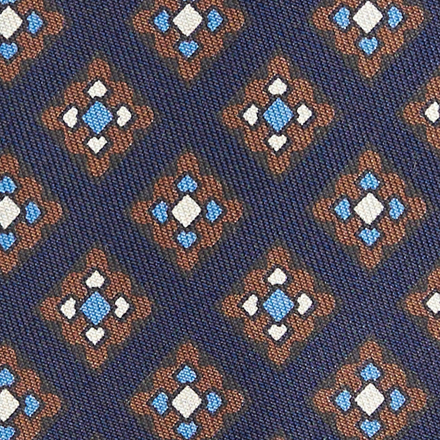DARK BLUE SILK TIE - Image 4