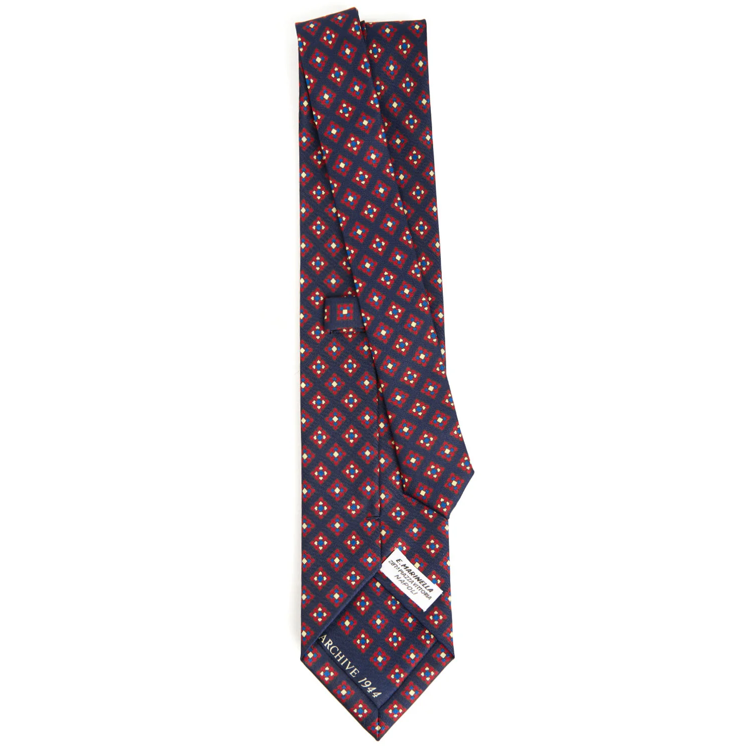 DARK BLUE SILK TIE - Image 3