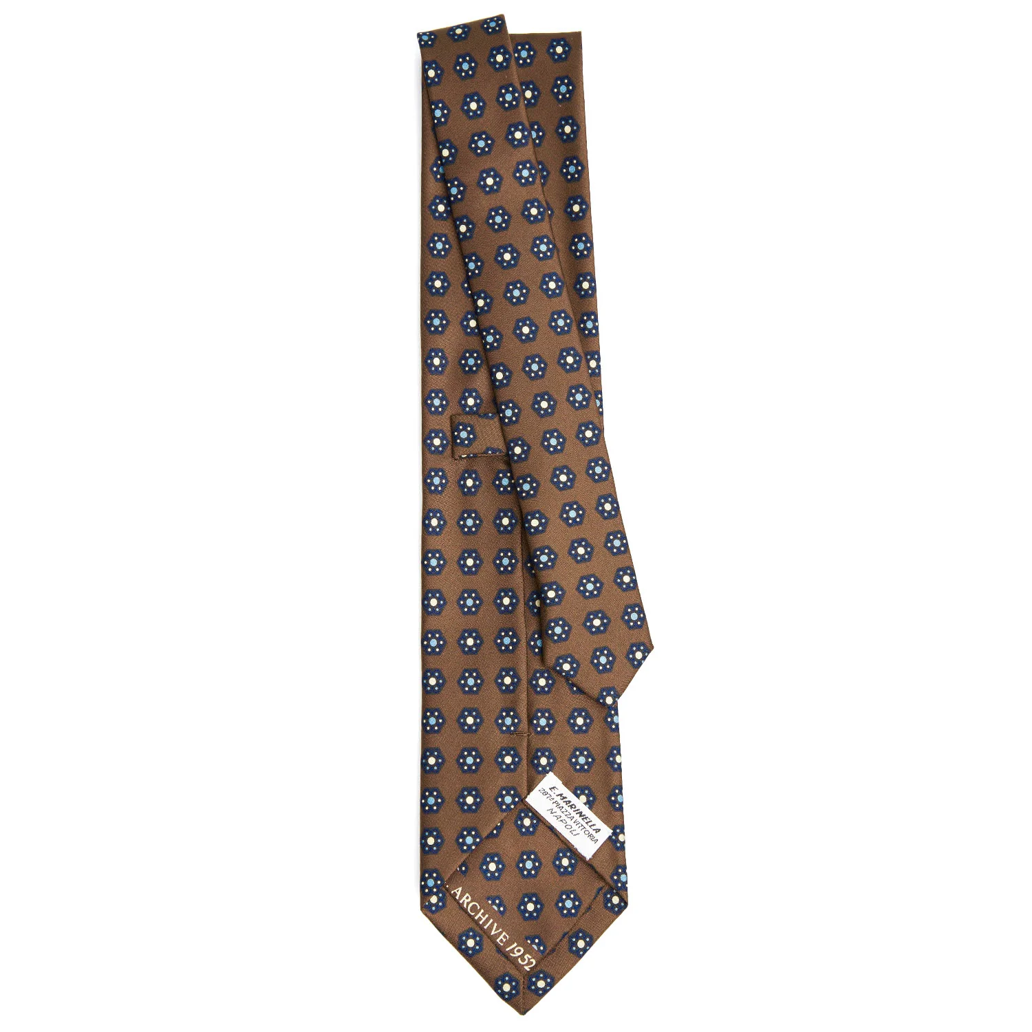 DARK BROWN SILK TIE - Image 3