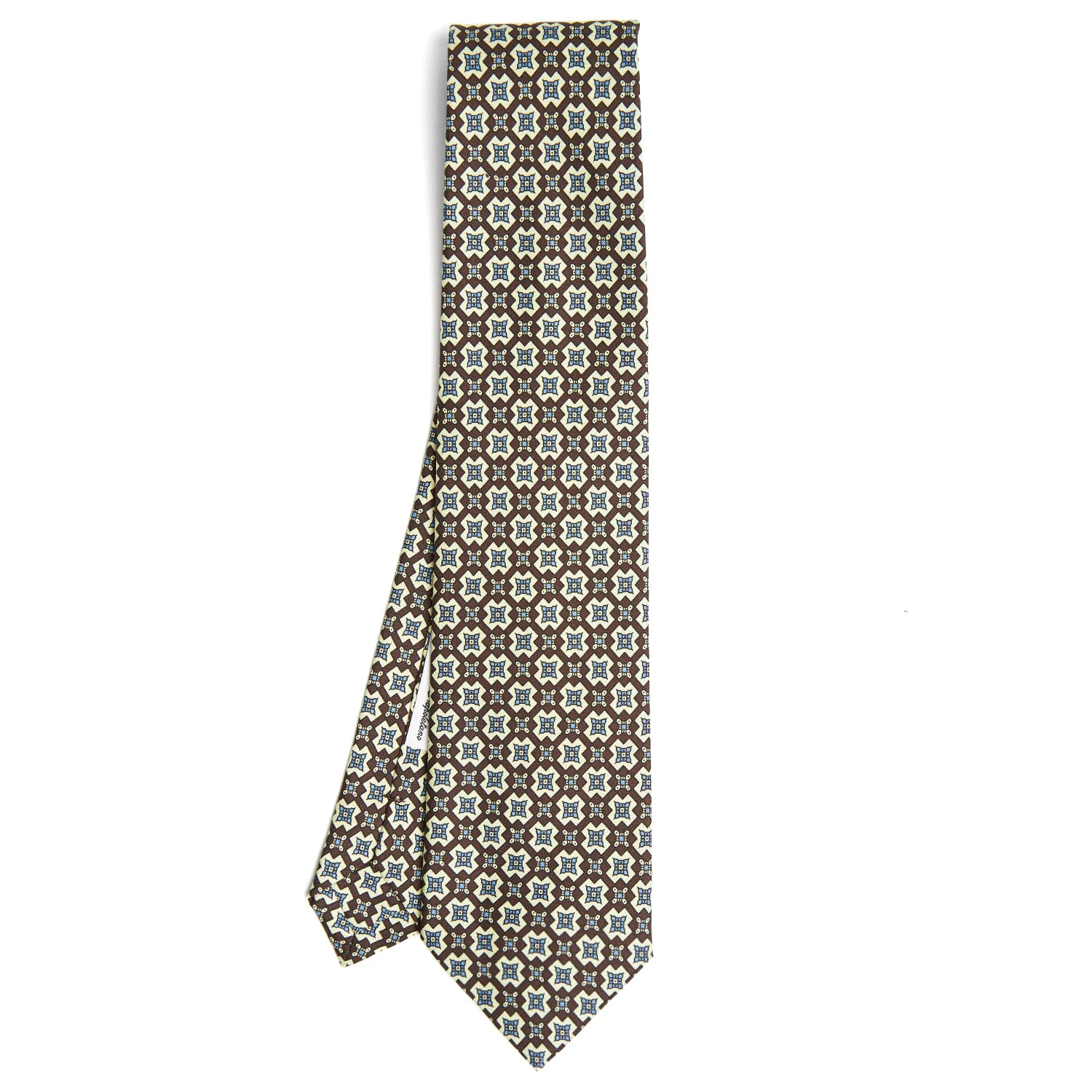 DARK BROWN SILK TIE - Image 2