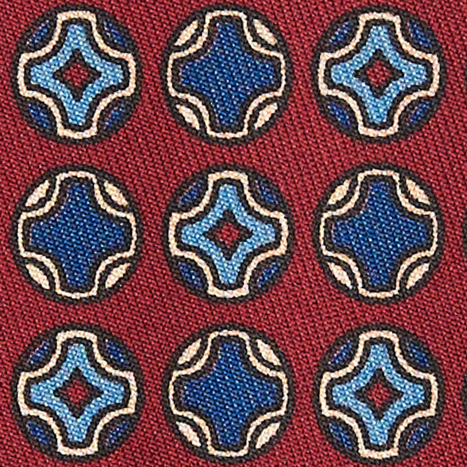 BURGUNDY SILK TIE - Image 4