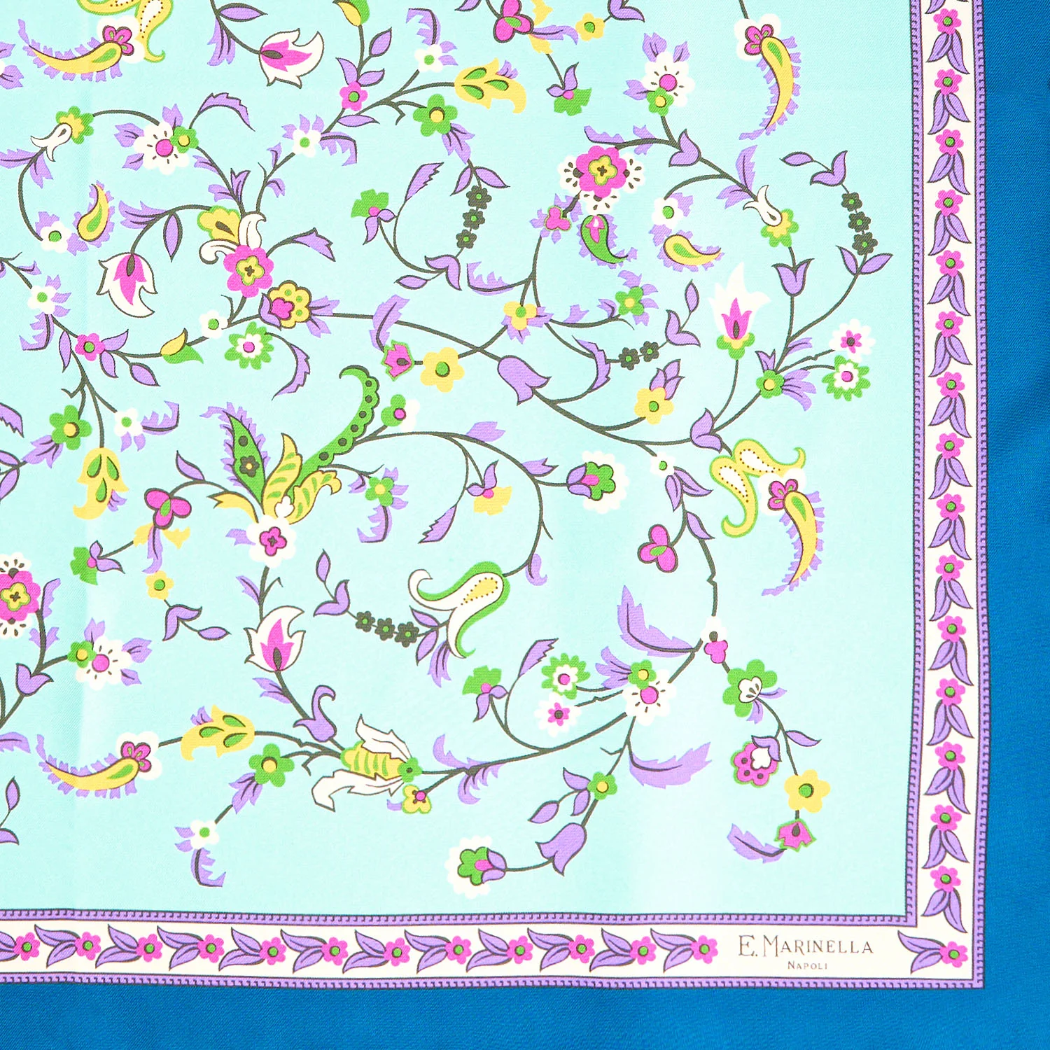 LIGHT BLUE SILK SCARF 65 - Image 2