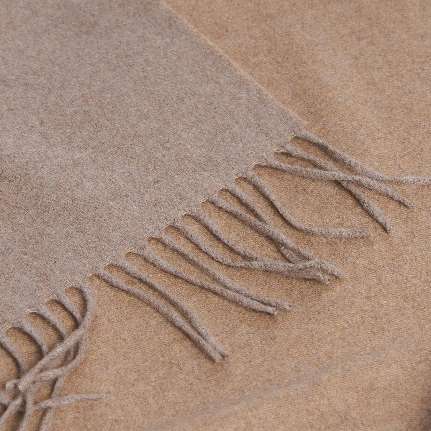 BEIGE AND CAMEL DOUBLE-FACE SCARF - Image 4