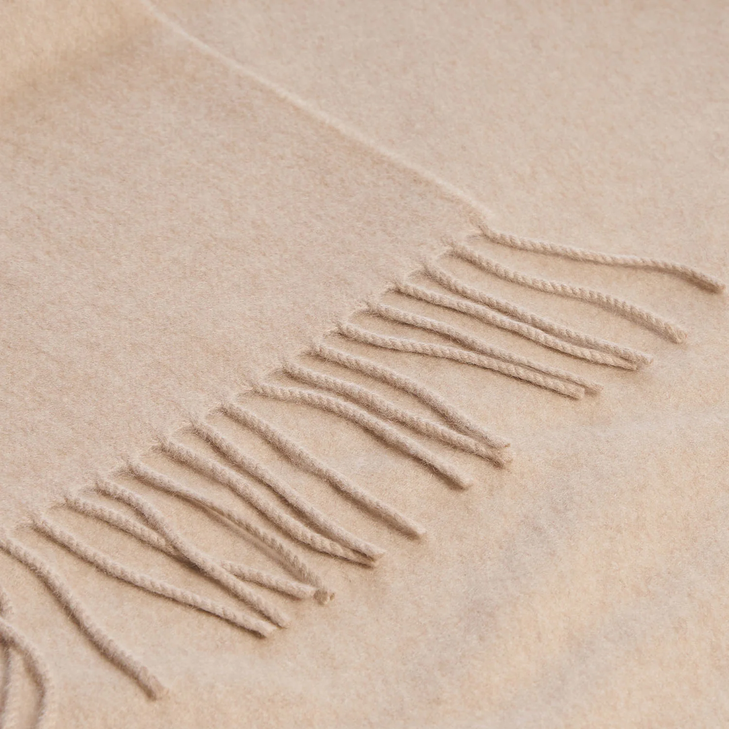 BEIGE CASHMERE SCARF - Image 4
