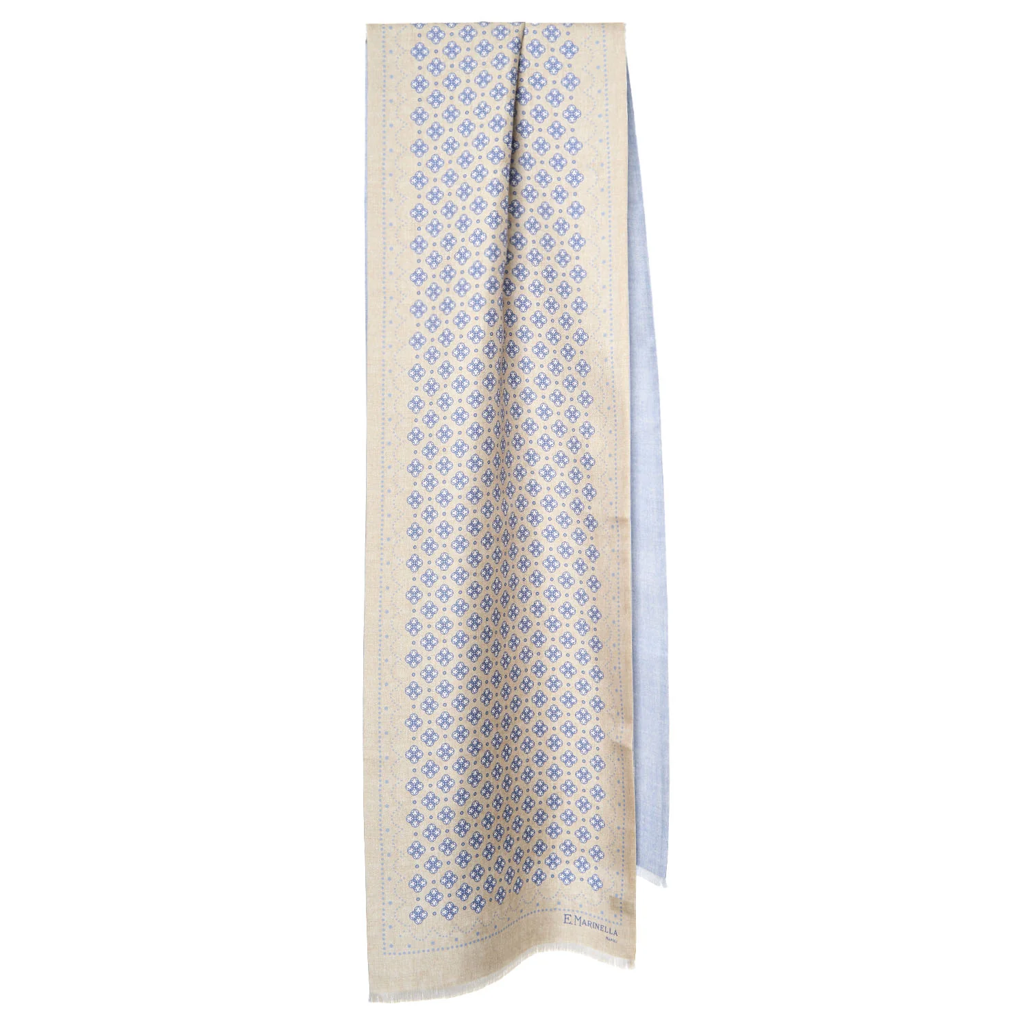BEIGE DOUBLE SILK SCARF