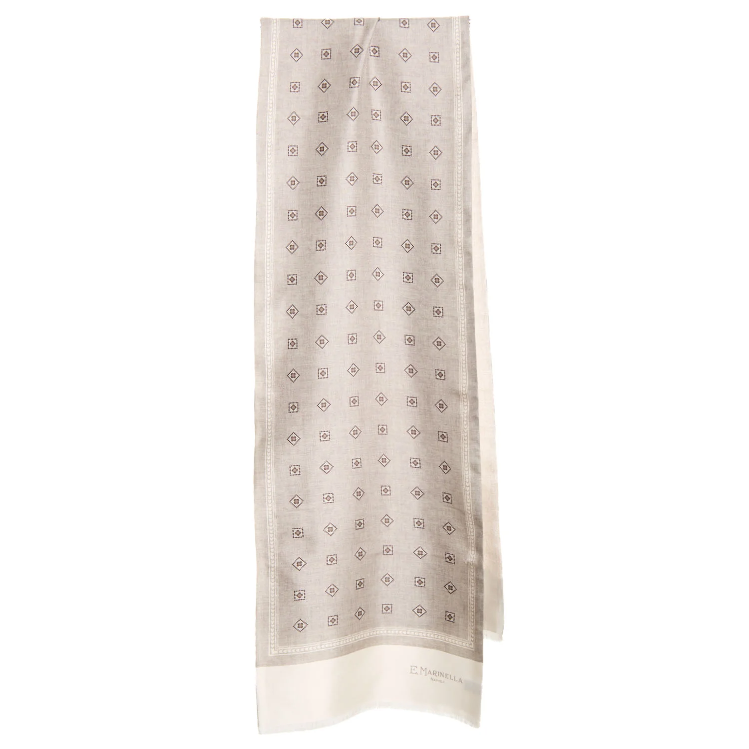 BEIGE DOUBLE SILK SCARF