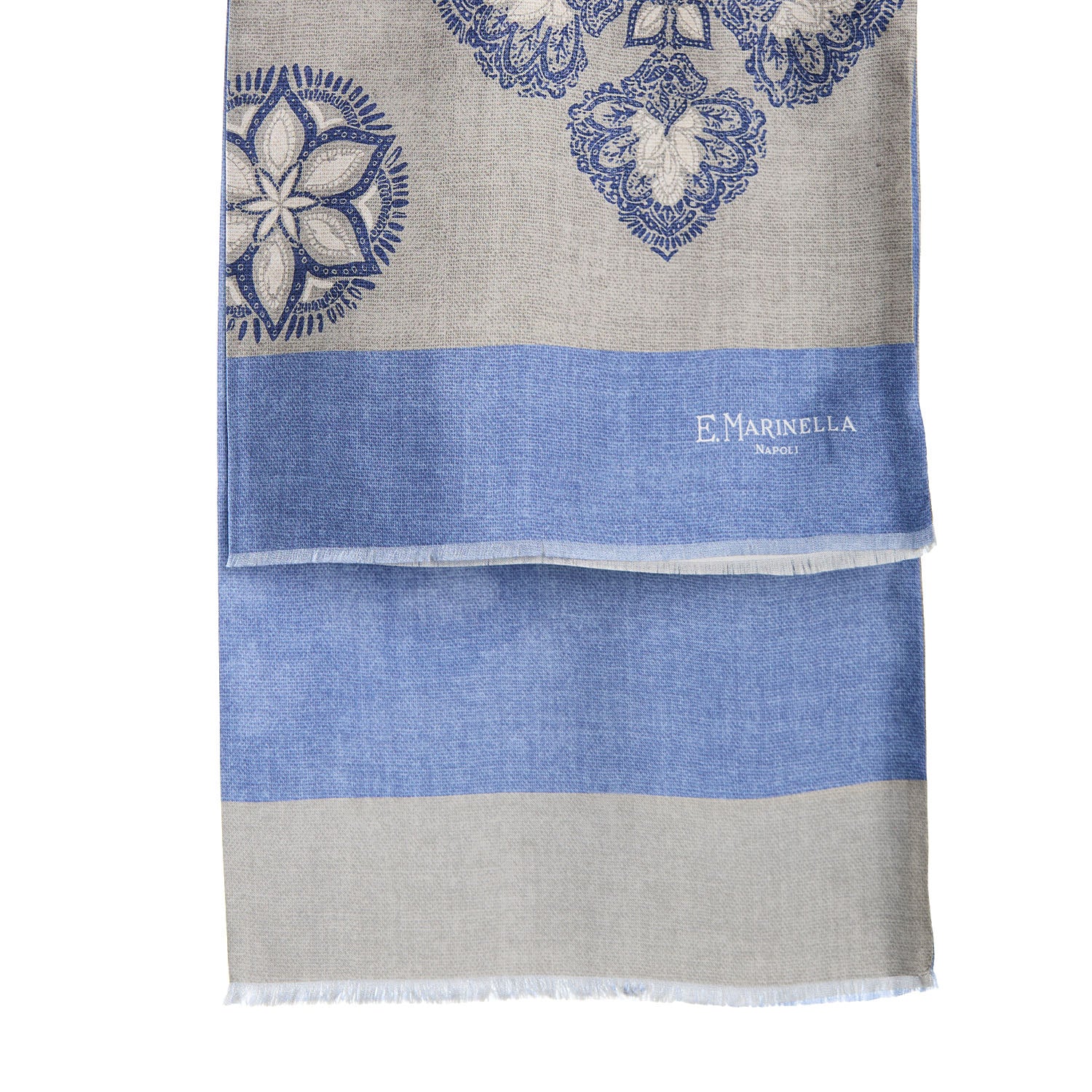 BEIGE DOUBLE SILK SCARF - Image 2