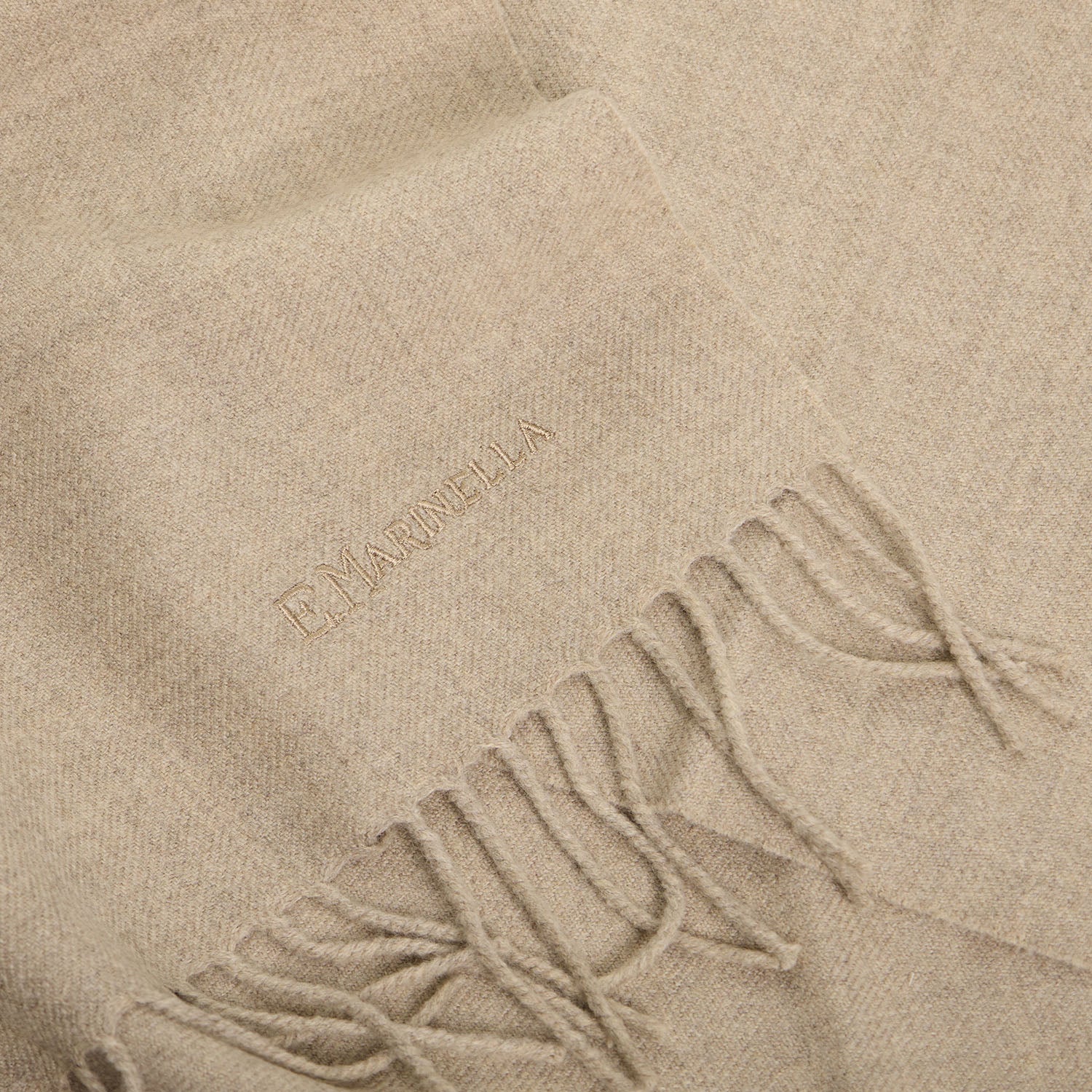 BEIGE SOLID SCARF - Image 4