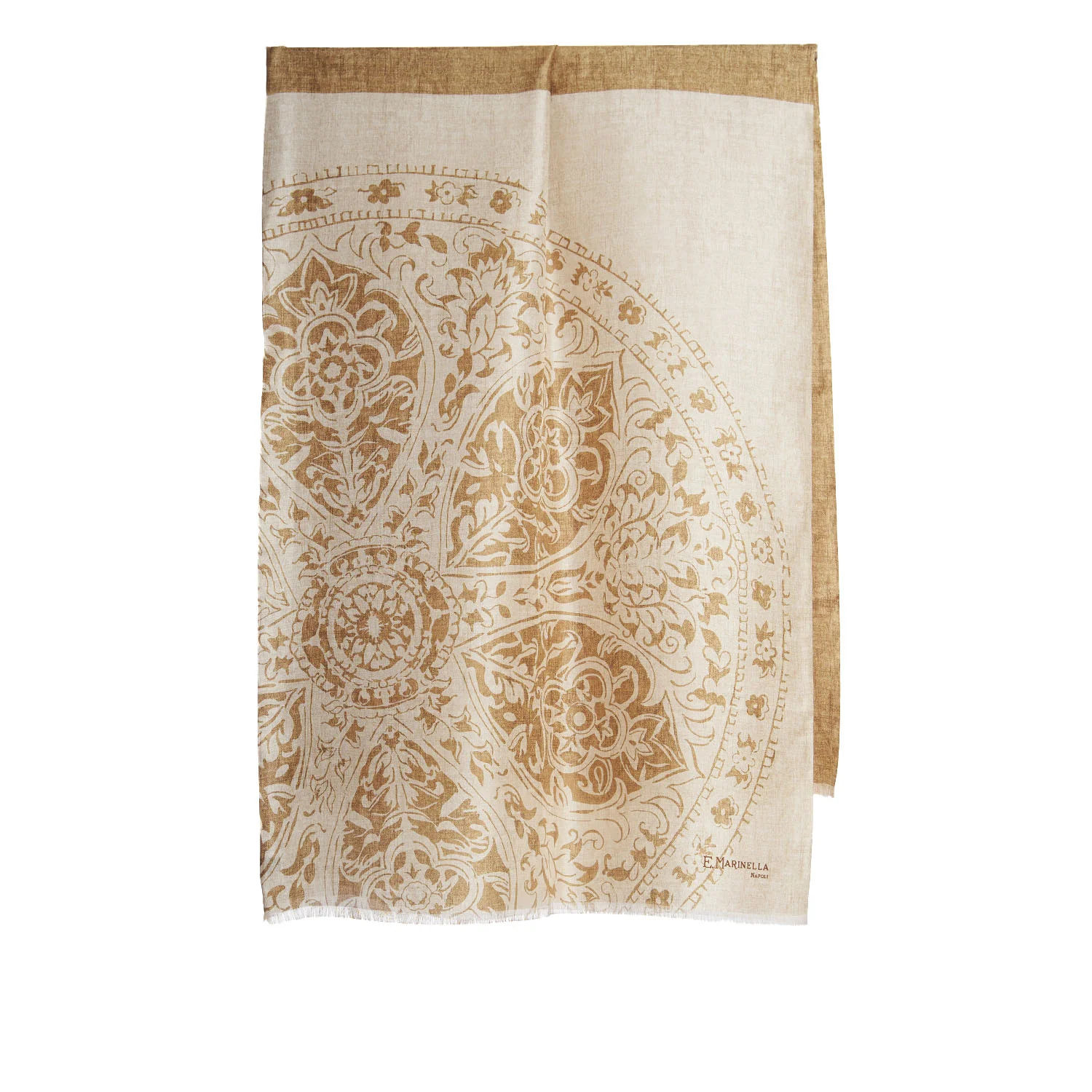 BEIGE STOLE 115 IN SILK