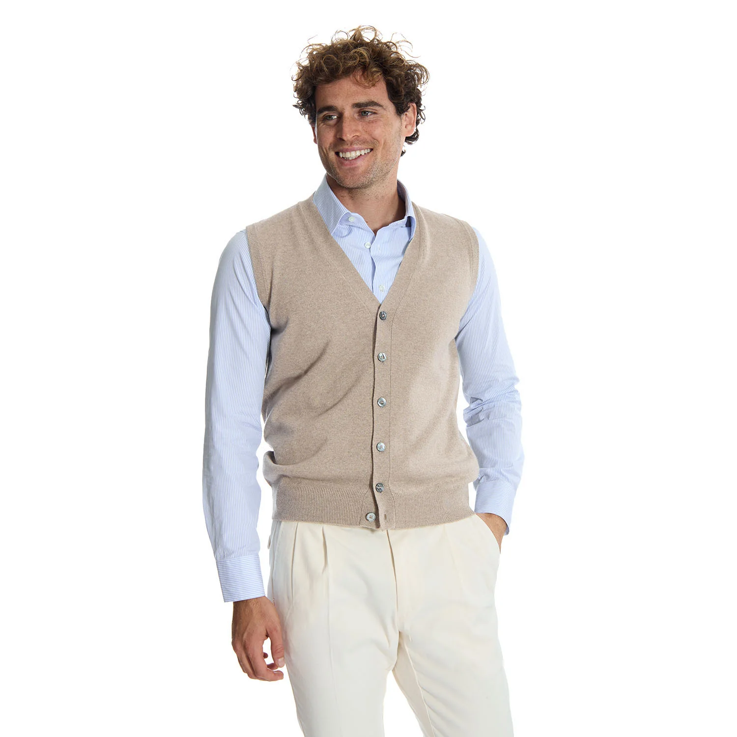 BEIGE GILET - Image 6