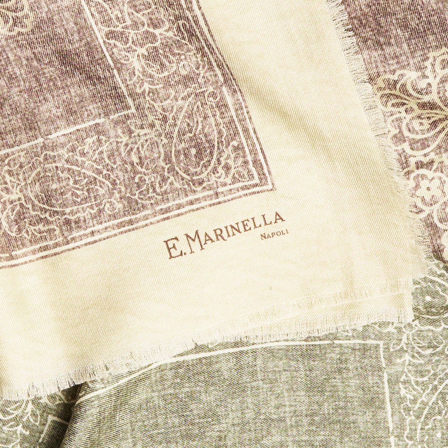 BEIGE WOOL AND SILK STOLE - Image 5