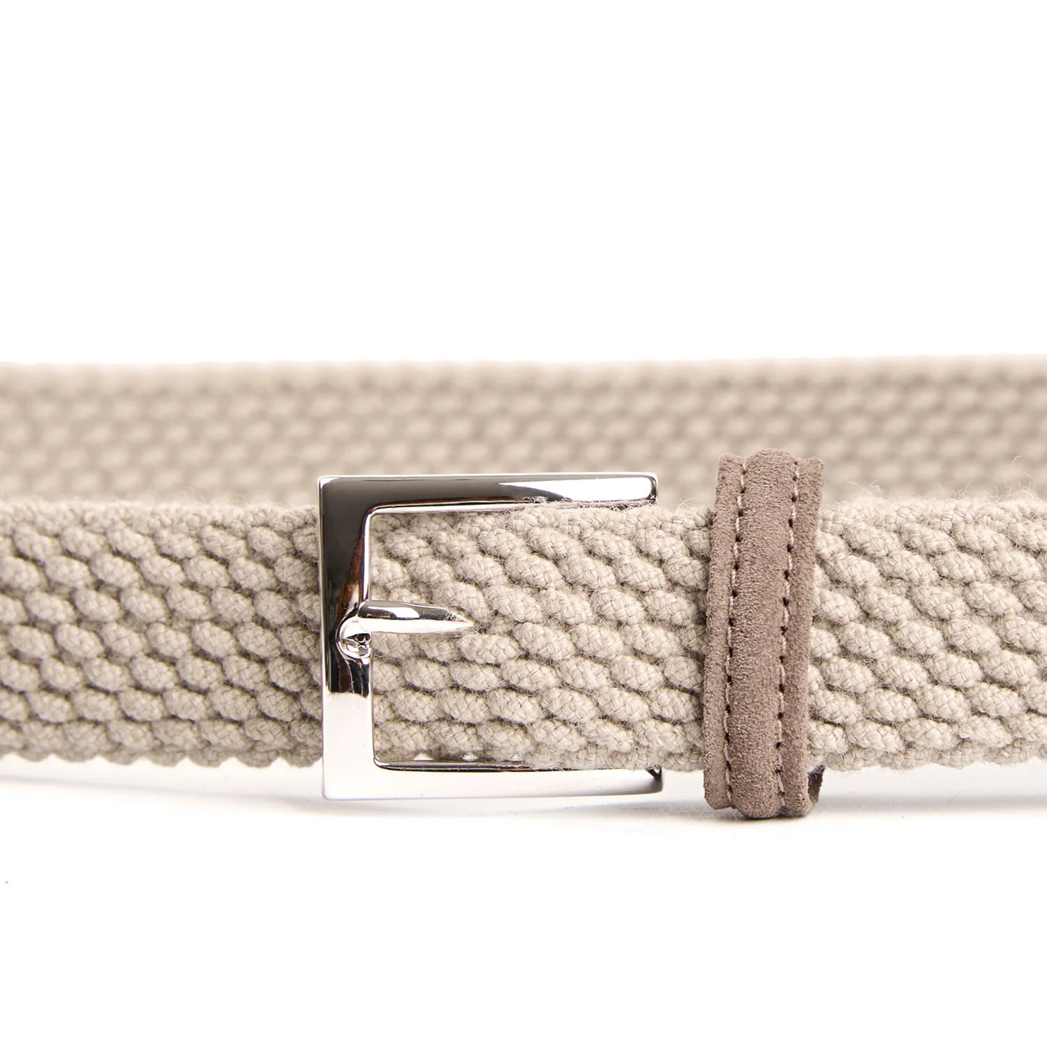 BEIGE WOVEN BELT IN WOOL - Image 3