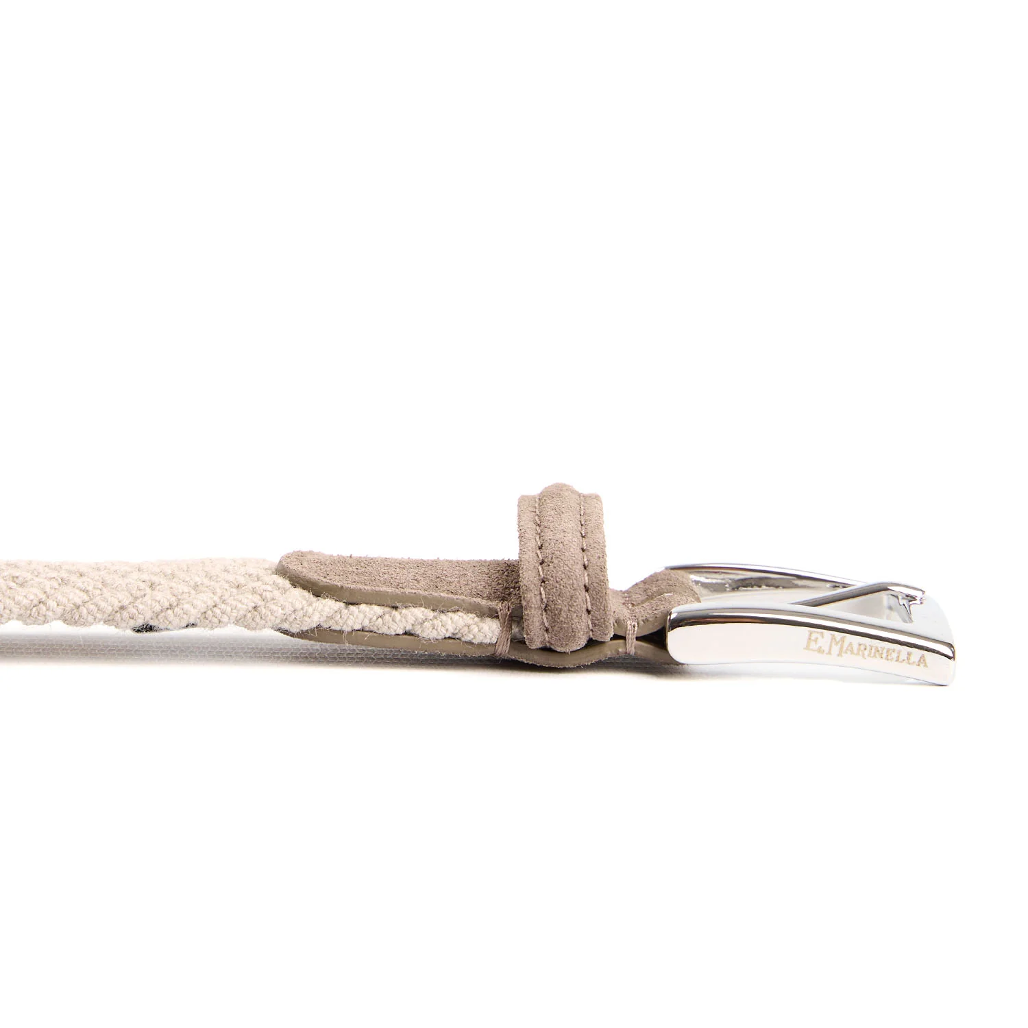 BEIGE WOVEN BELT IN WOOL - Image 4