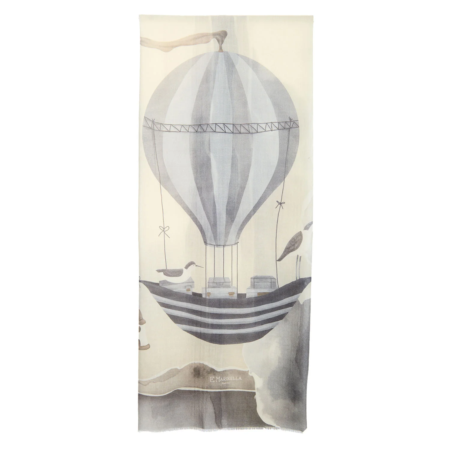BEIGE CASHMERE STOLE - Image 2