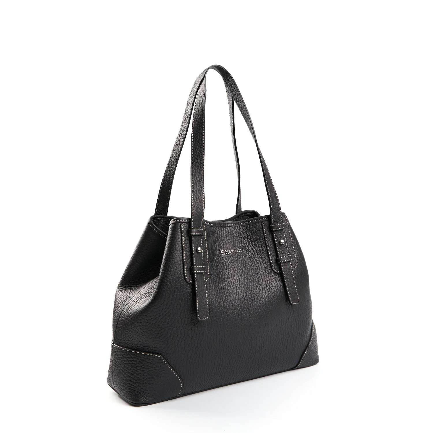 BLACK MIDI TOTE BAG - Image 5