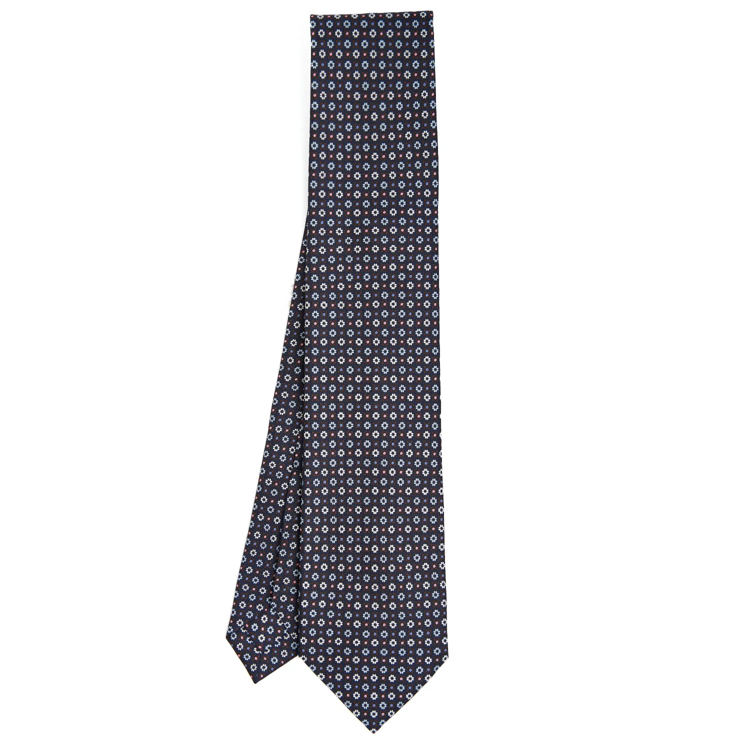 BLUE 7 FOLD SARTORIAL SILK TIE - Image 2