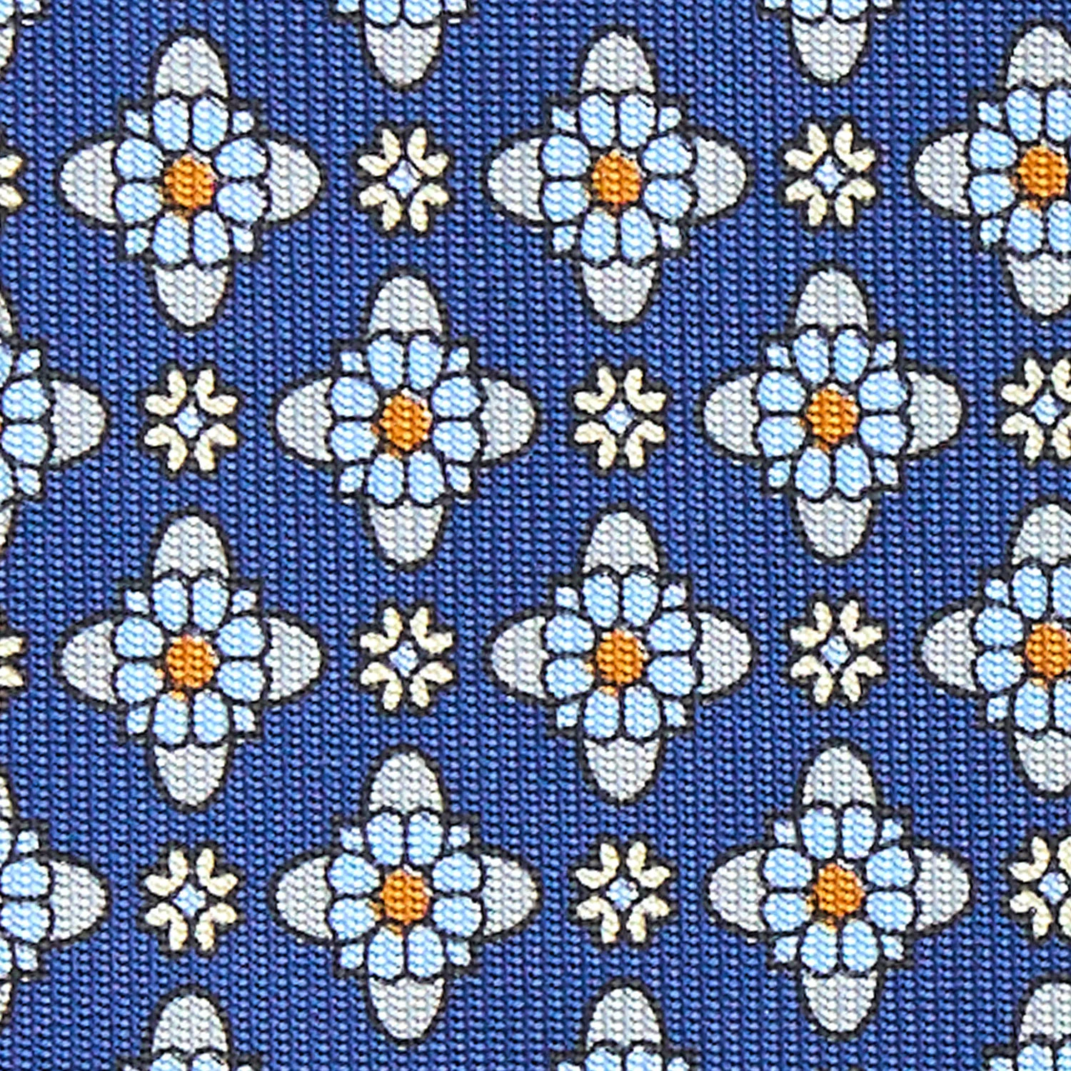 BLUE 7 FOLD SARTORIAL SILK TIE - Image 4