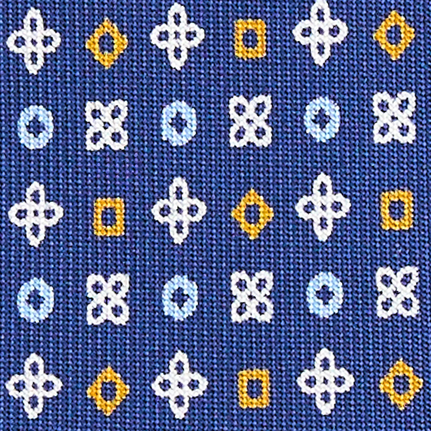 BLUE 9 FOLD SARTORIAL SILK TIE - Image 4