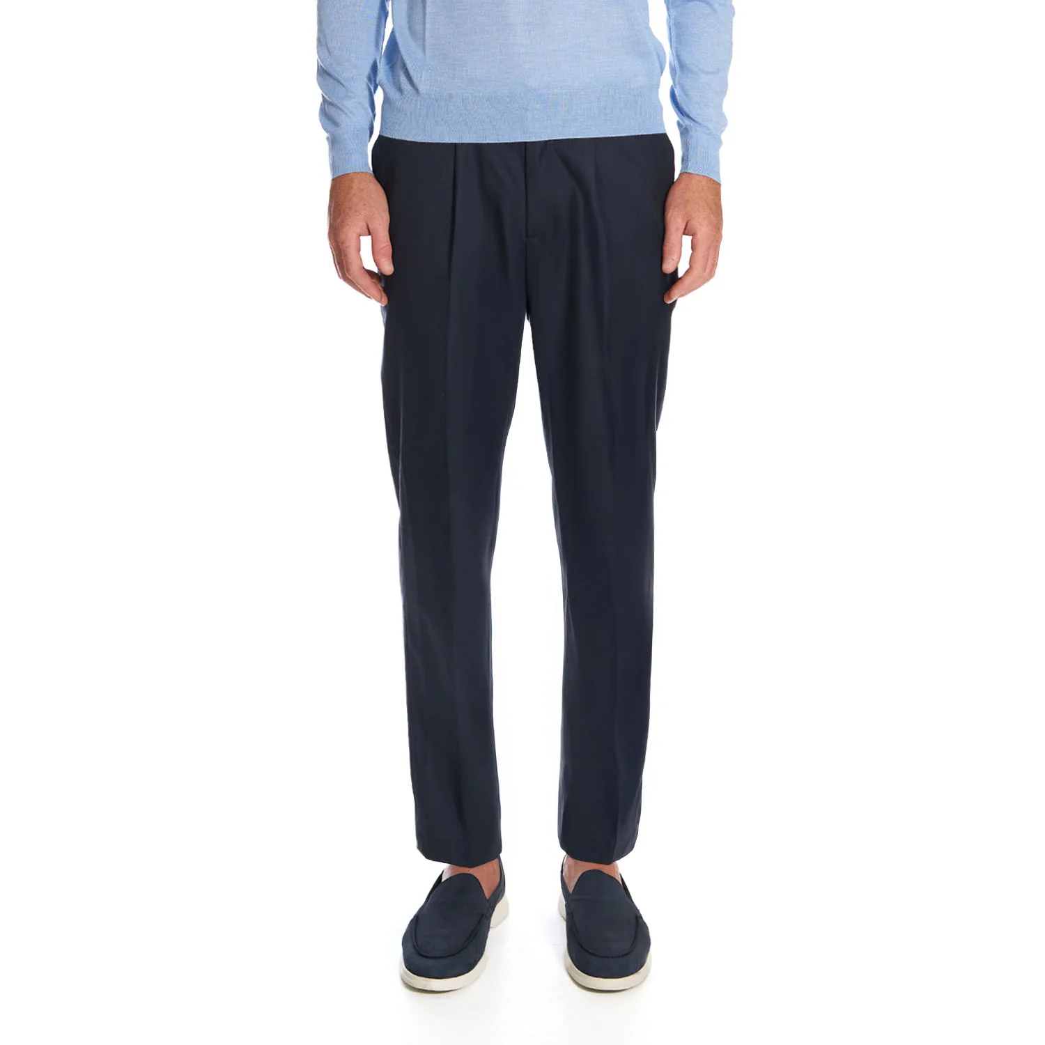 BLUE CHINO TROUSERS - Image 6