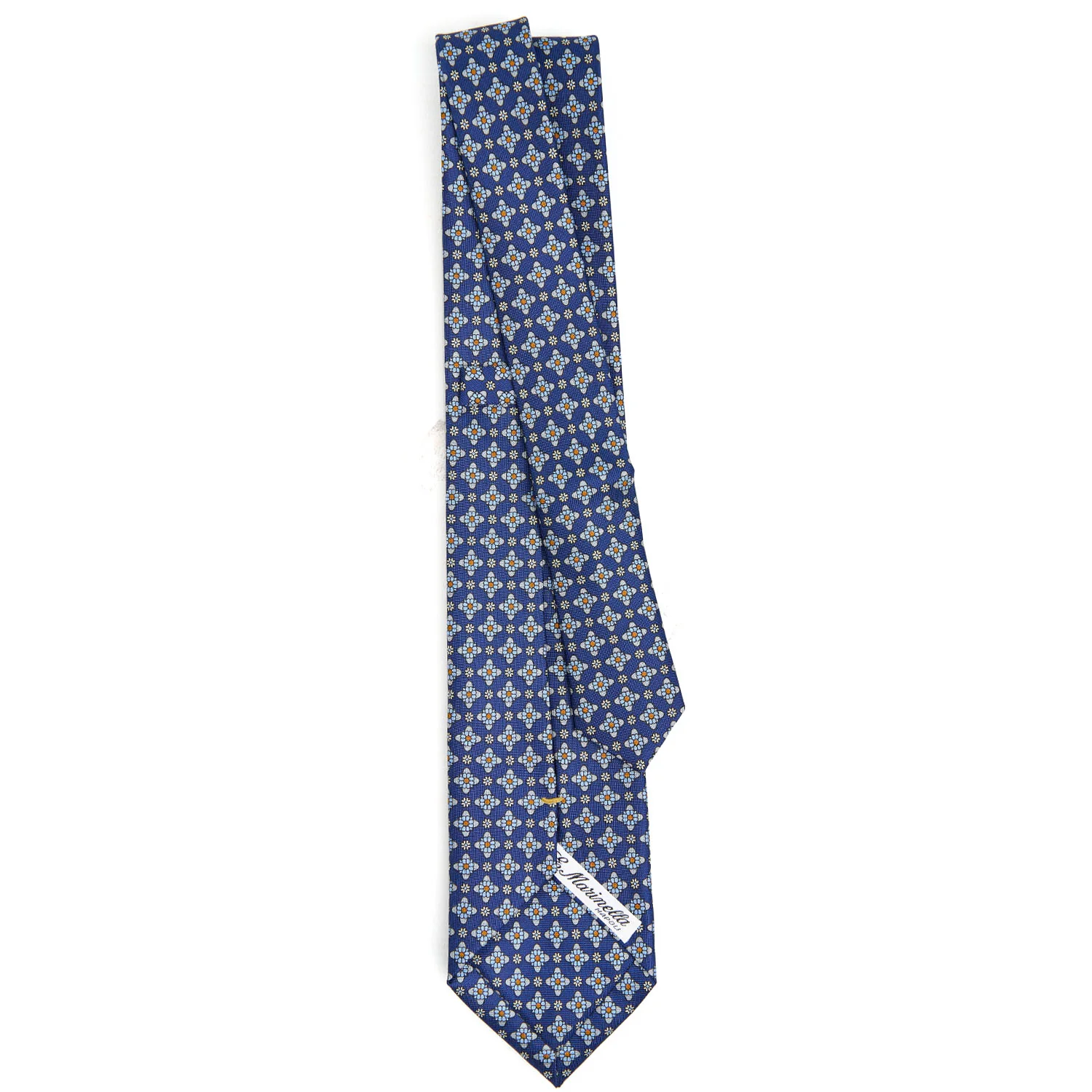 BLUE EXTRA LONG SARTORIAL SILK TIE - Image 3