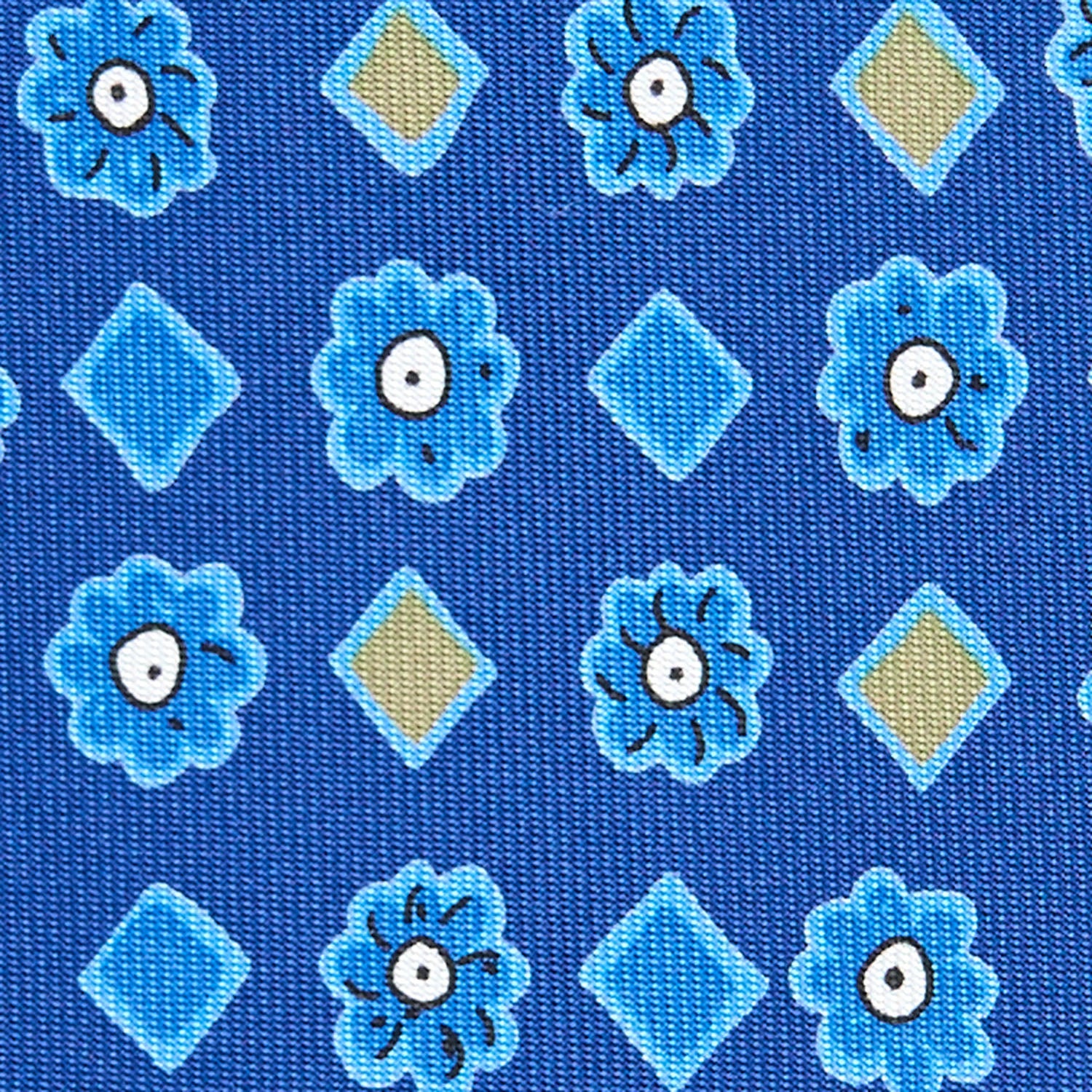 BLUE EXTRA LONG SILK TIE - Image 5