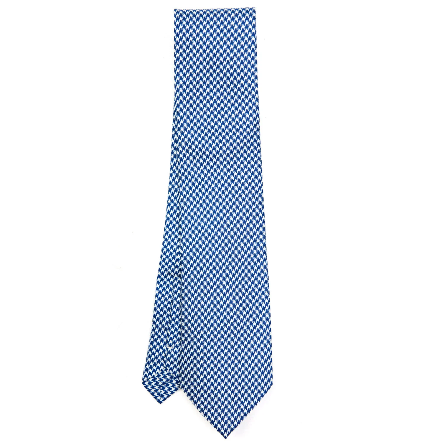 BLUE EXTRA LONG SILK TIE - Image 2