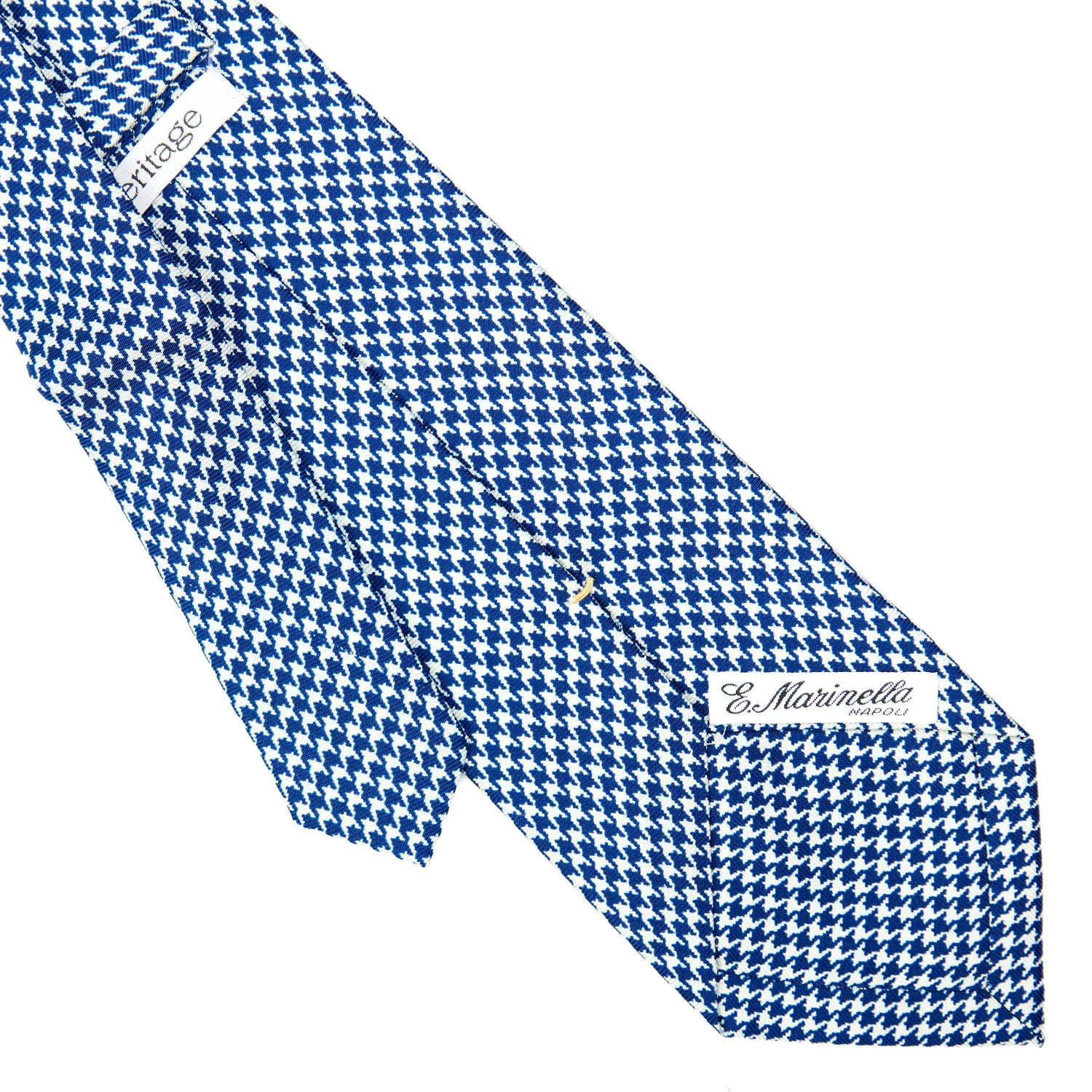 BLUE EXTRA LONG SILK TIE - Image 4