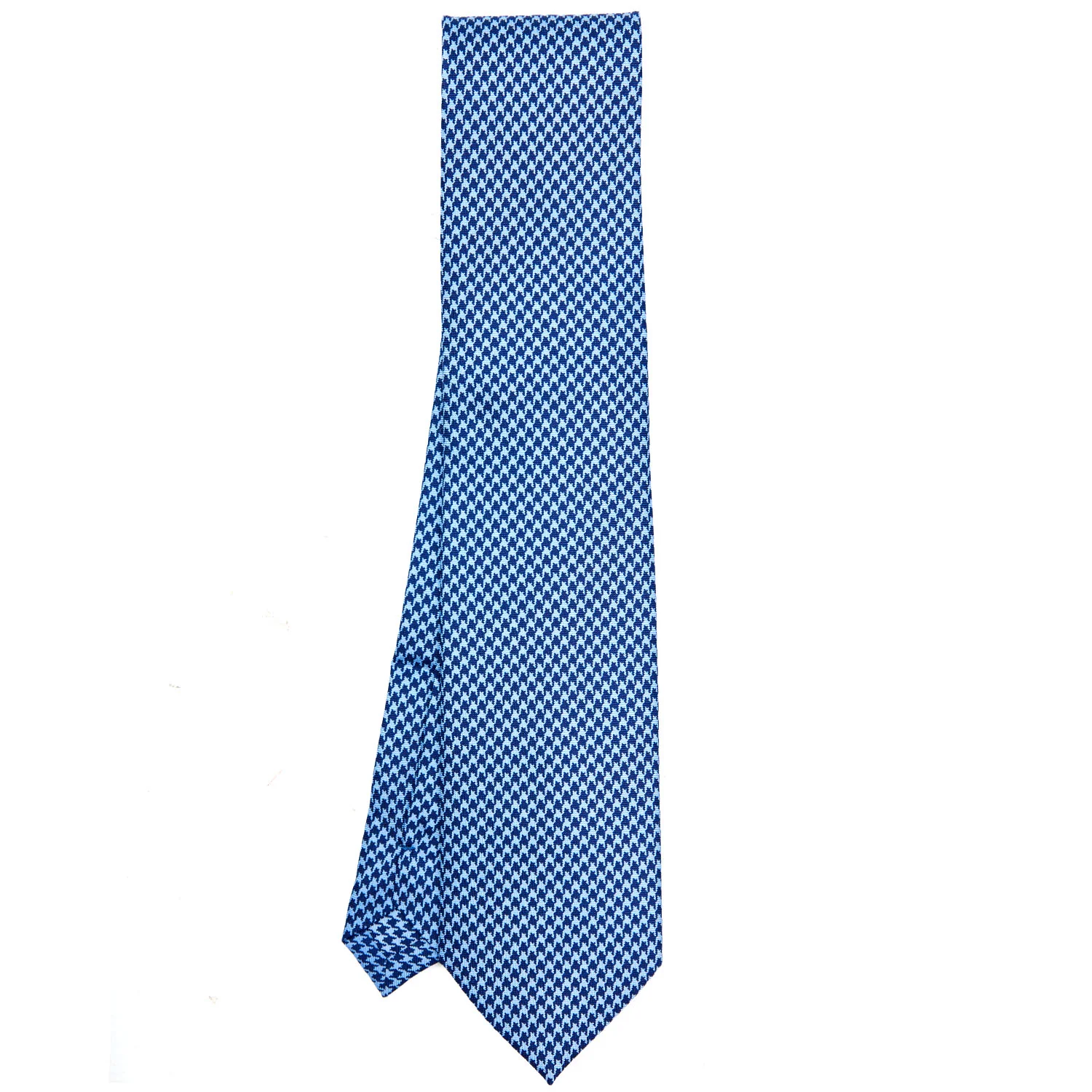 BLUE EXTRA LONG SILK TIE - Image 2