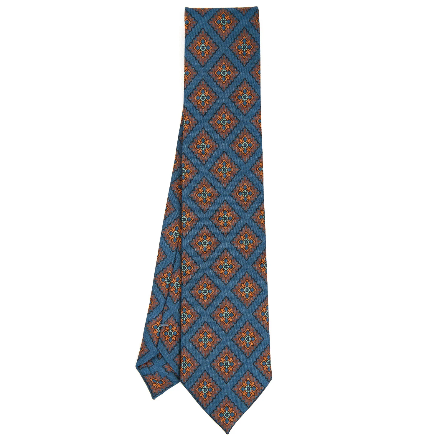 BLUE SILK TIE - Image 2