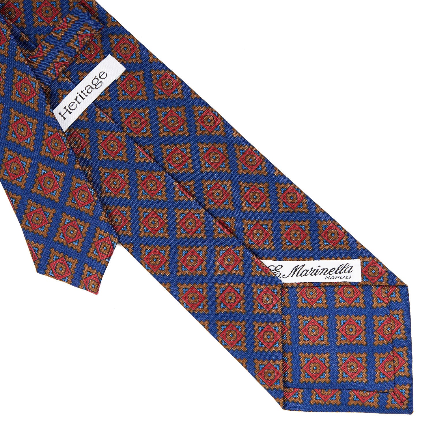BLUE SILK TIE - Image 4