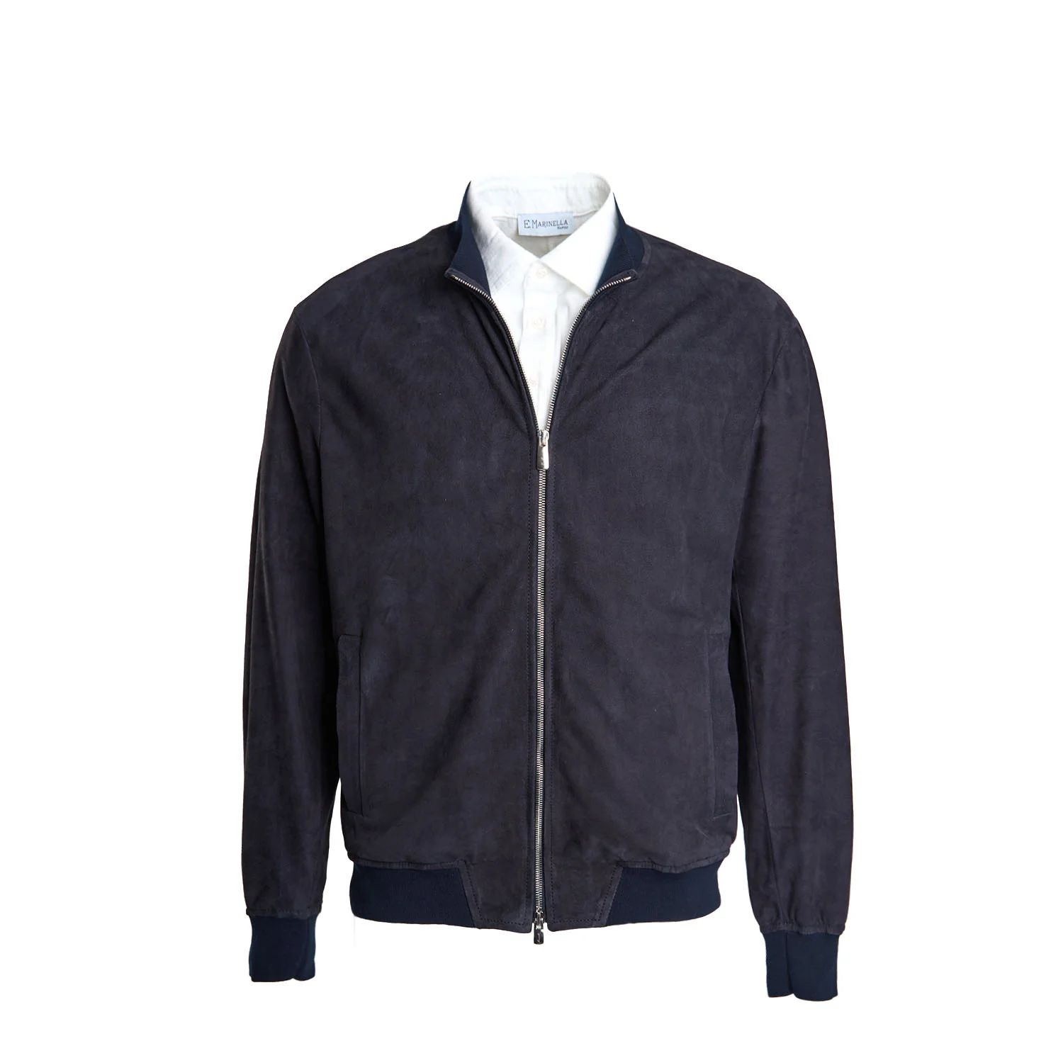 BLUE JACKET IN SUEDE LEATHER - Image 7