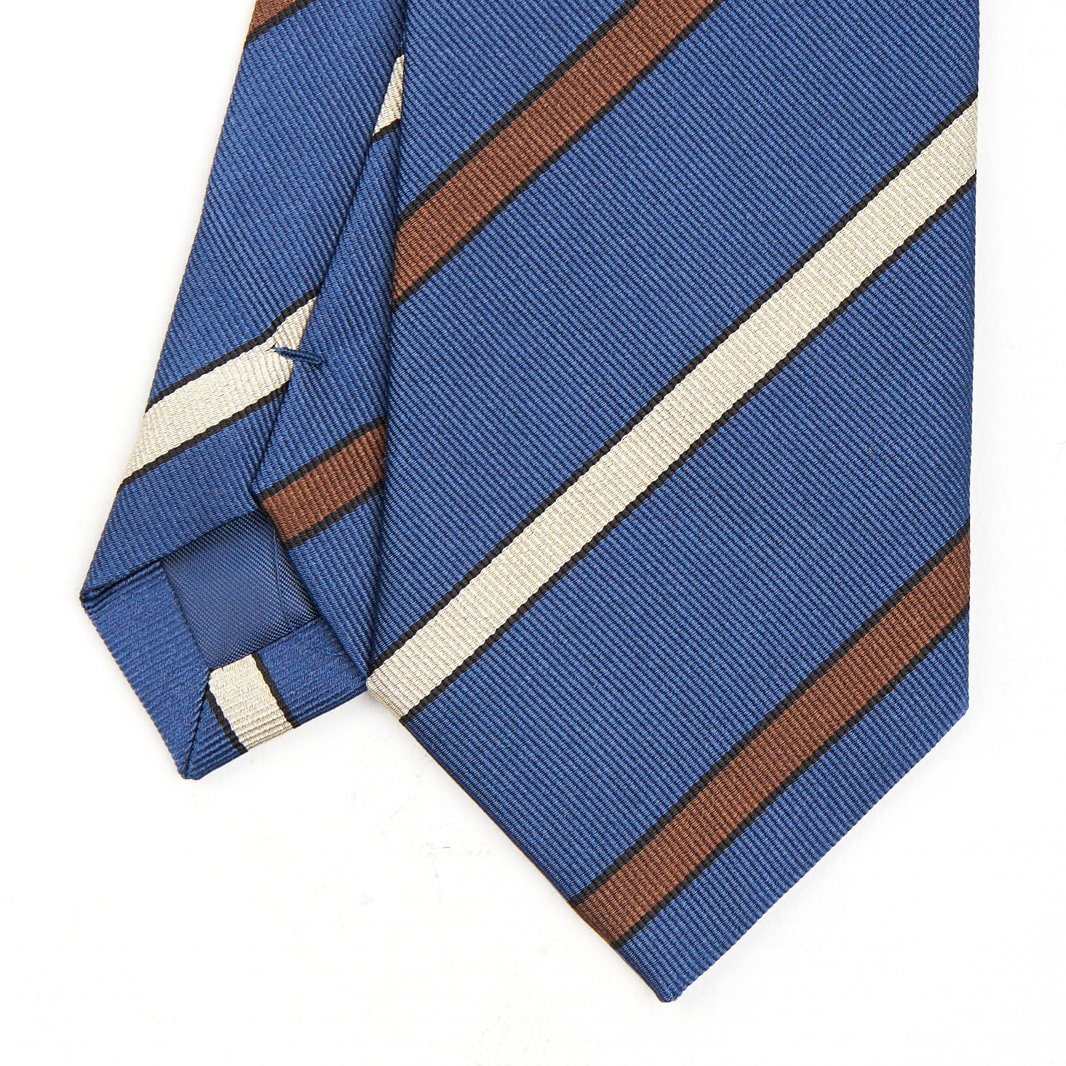 BLUE REGIMENTAL SILK TIE