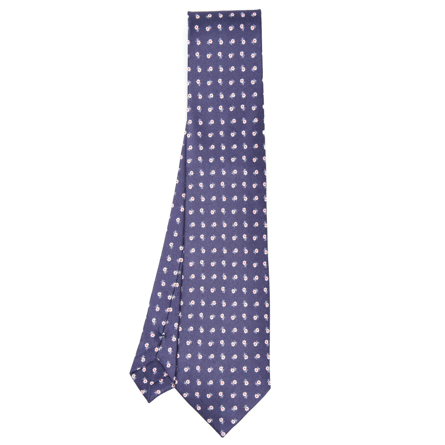 BLUE SILK AND ORANGE FIBER TIE - Image 2