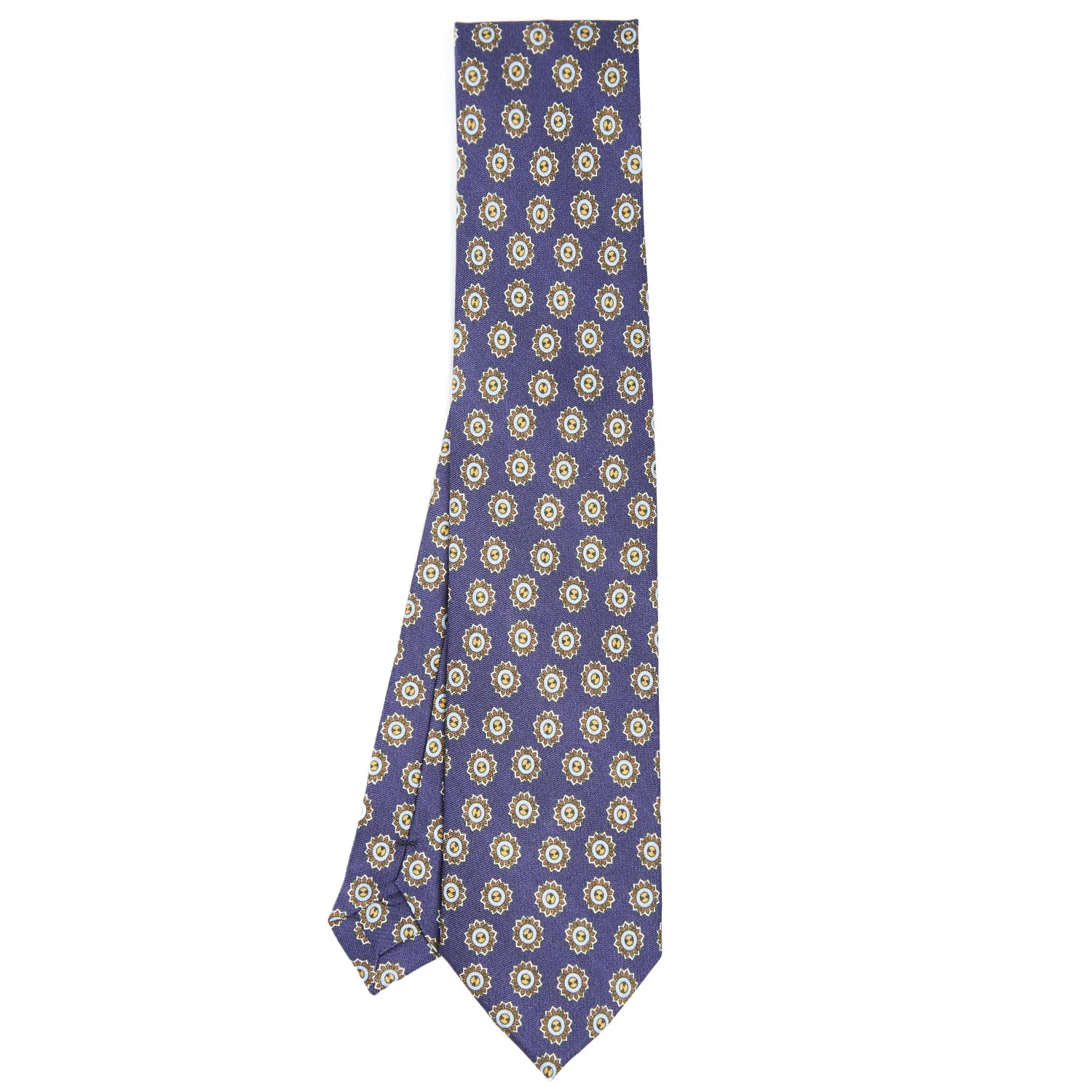BLUE SILK AND ORANGE FIBER TIE - Image 2