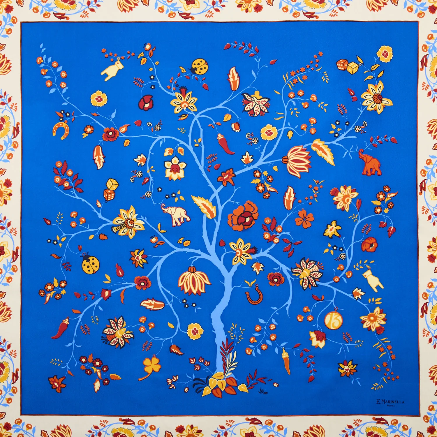 BLUE SILK SCARF 90 - Image 3