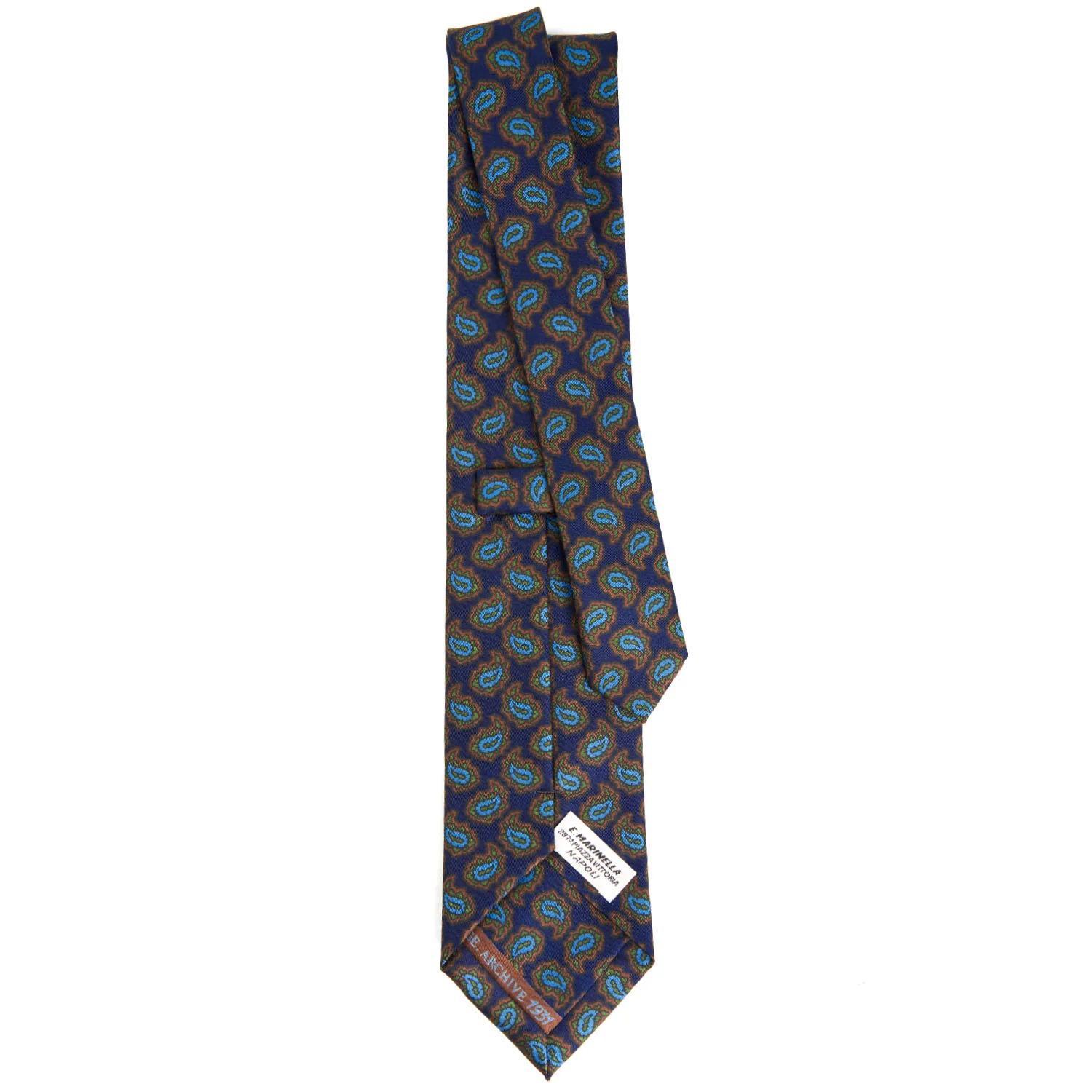 BLUE SILK TIE - Image 3