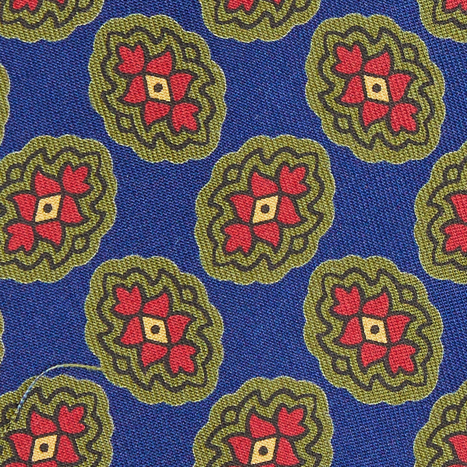 BLUE SILK TIE - Image 4