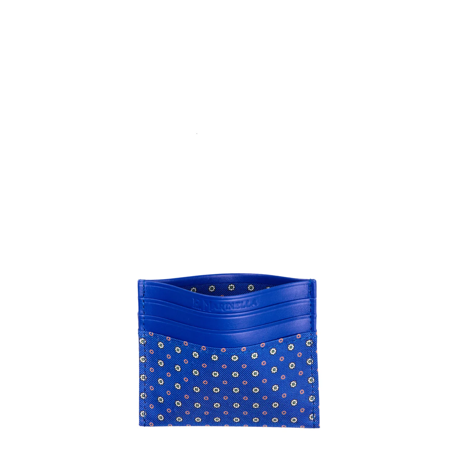 BLUETTE LEATHER AND SILK CREDIT CARD HOLDER - Image 2