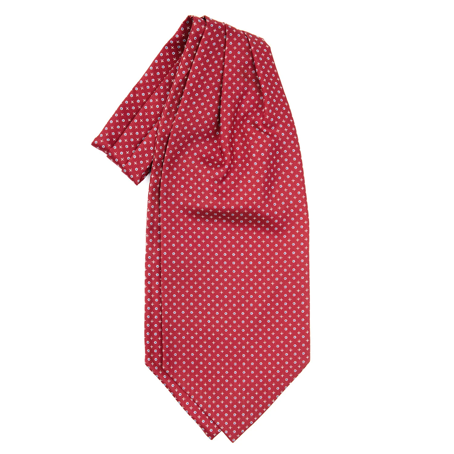 BURGUNDY SILK ASCOT TIE