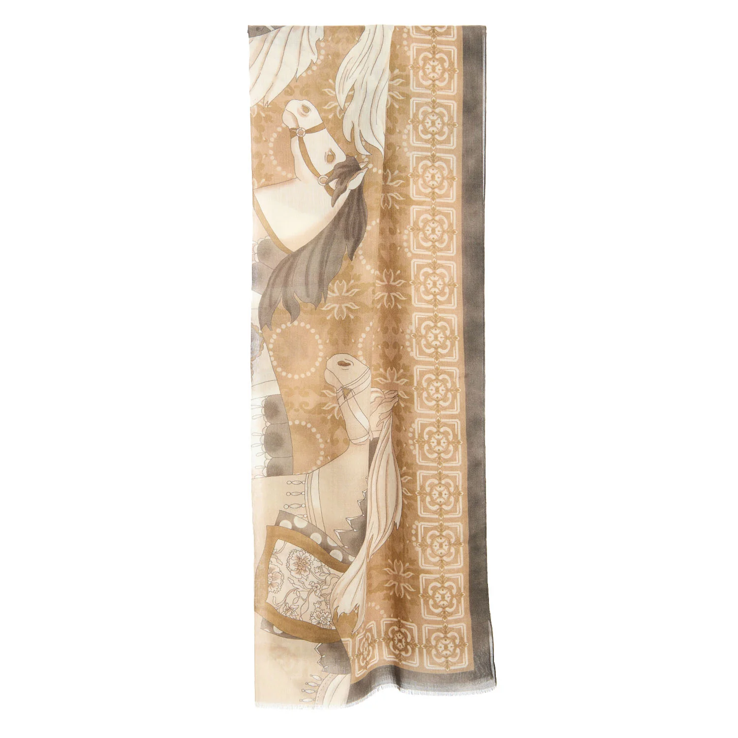 BROWN CASHMERE STOLE