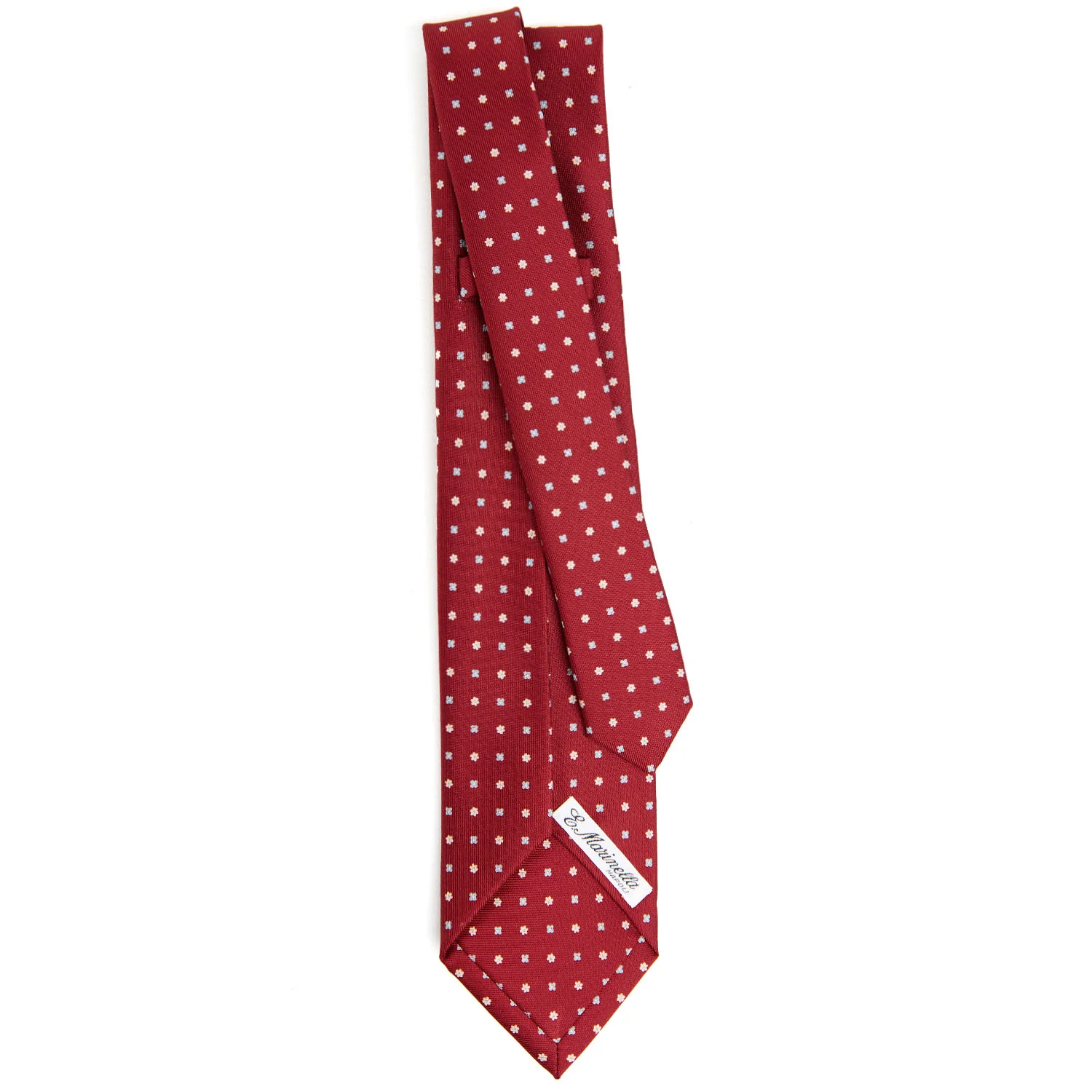 BURGUNDY 5 FOLD SARTORIAL SILK TIE - Image 3