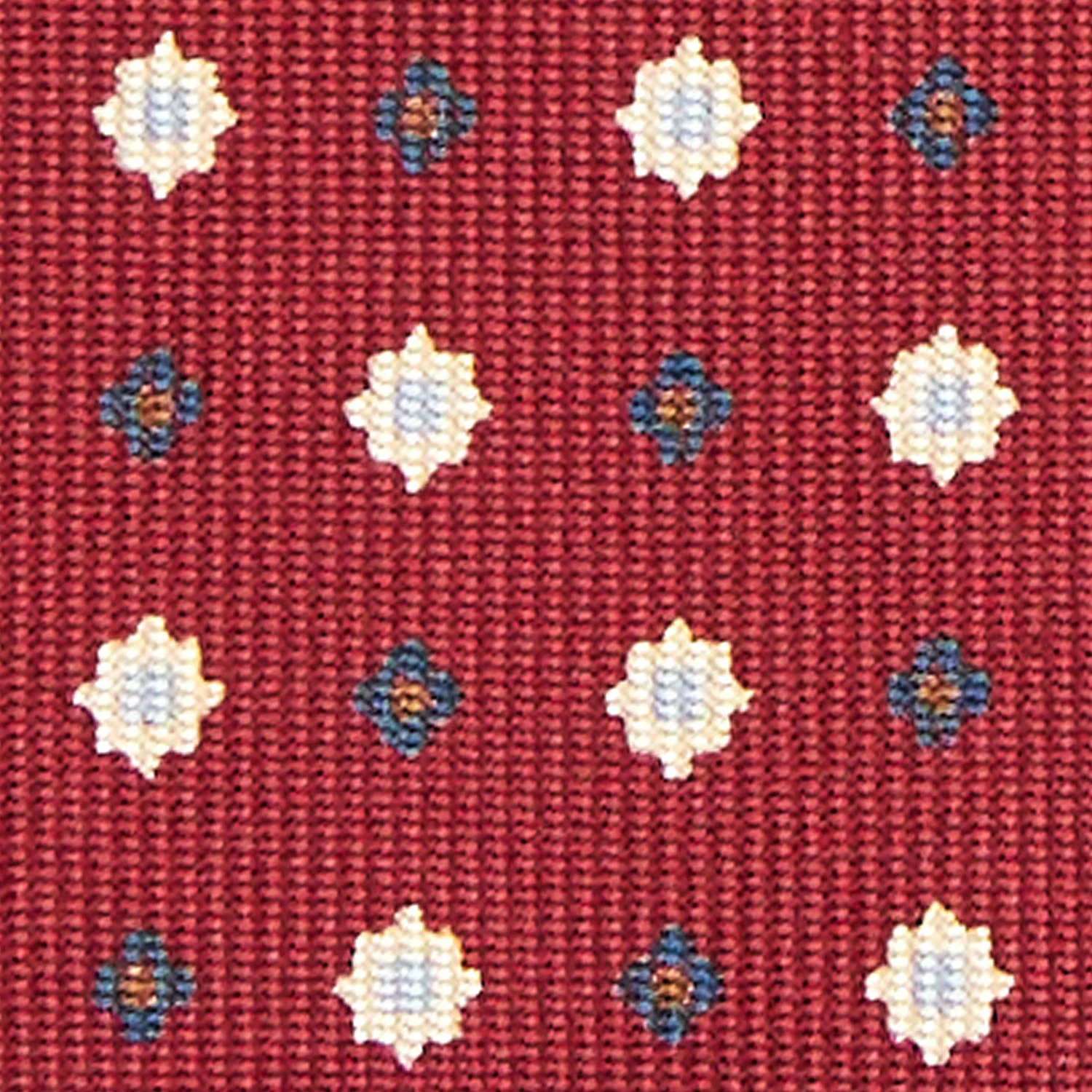 BURGUNDY 5 FOLD SARTORIAL SILK TIE - Image 4