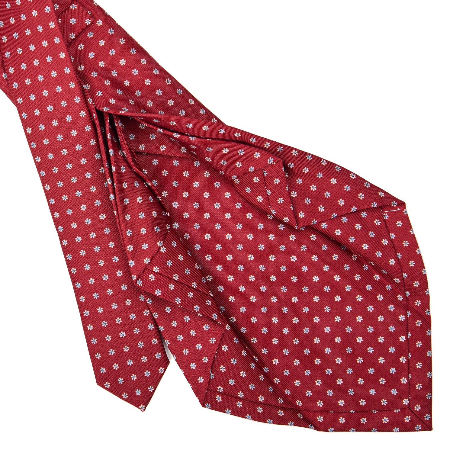BURGUNDY 7 FOLD SARTORIAL SILK TIE