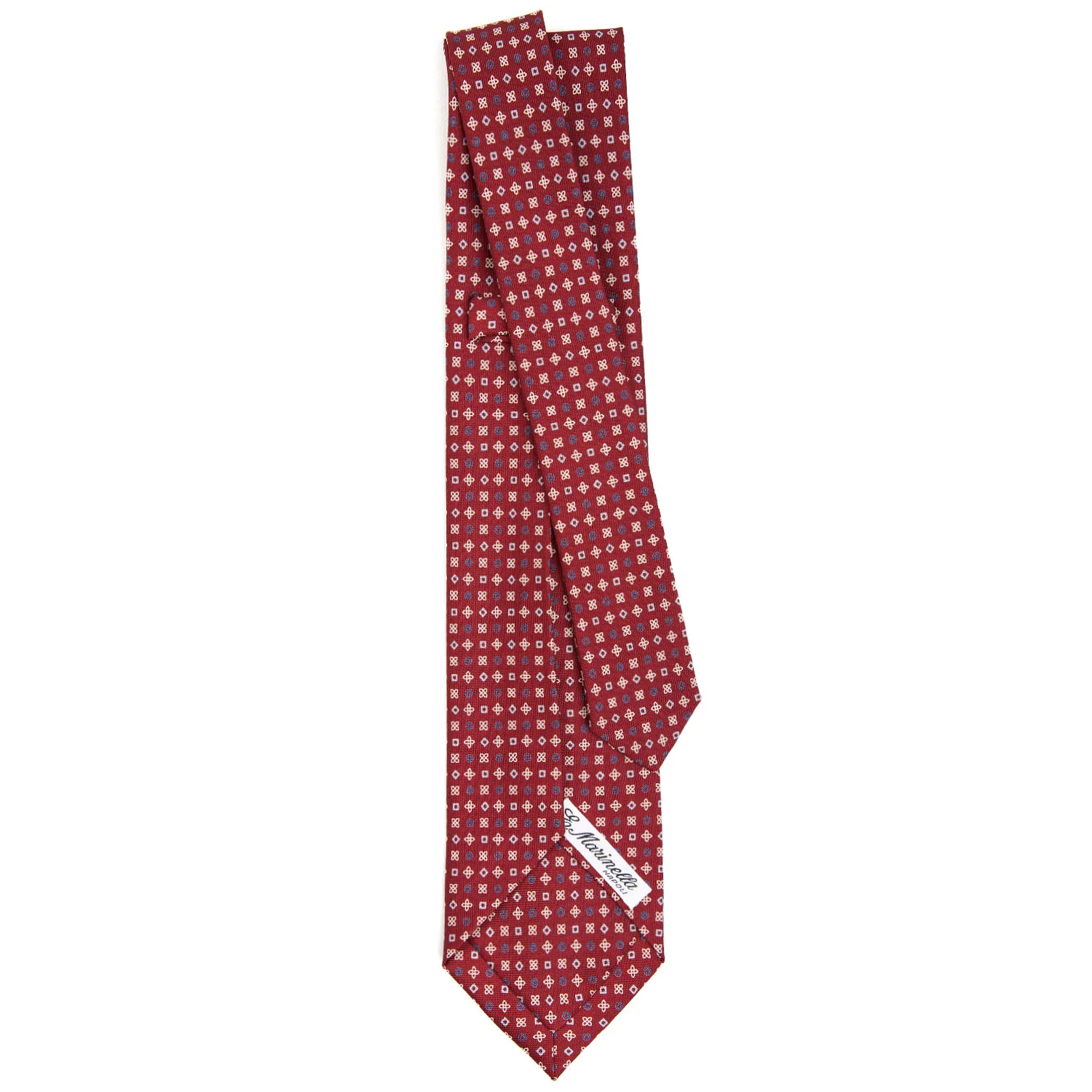 BURGUNDY 9 FOLD SARTORIAL SILK TIE - Image 3