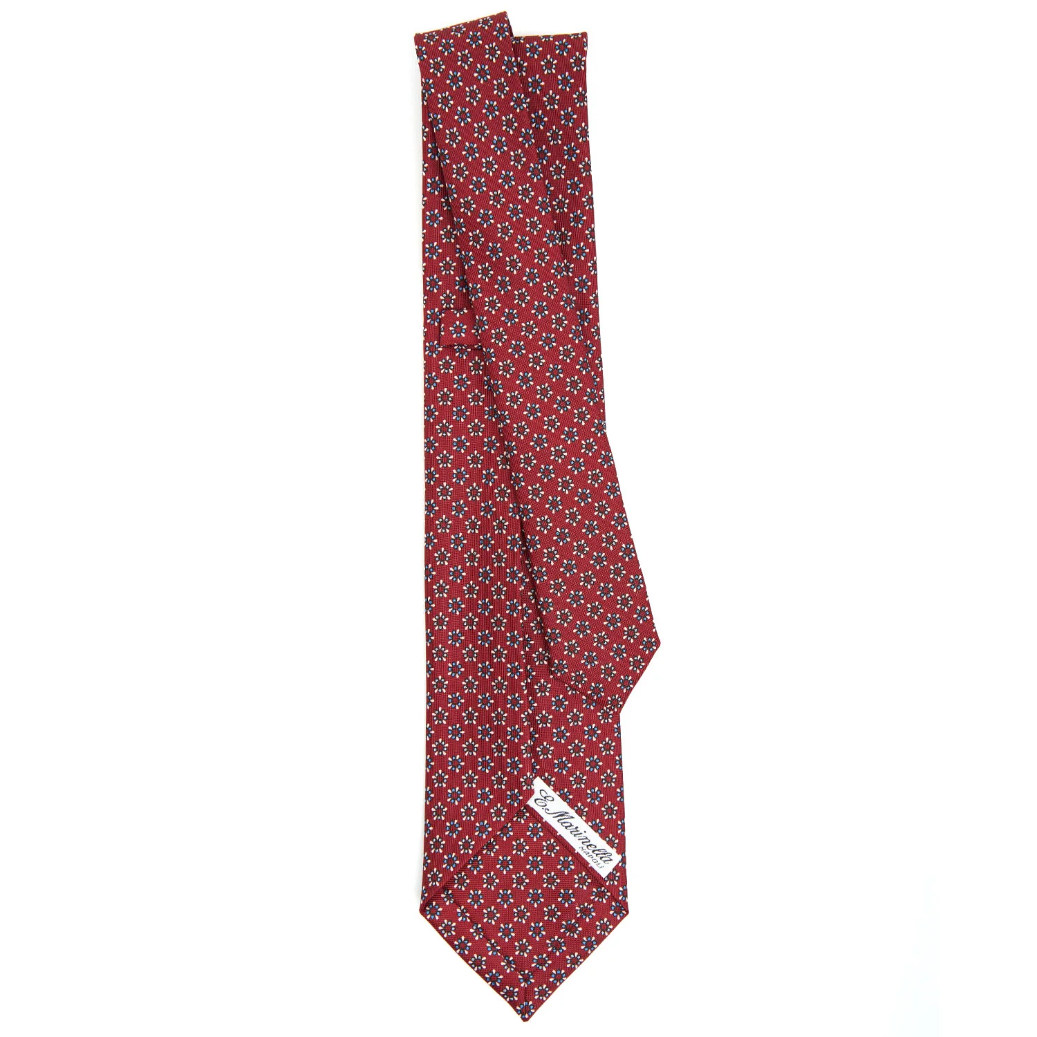 BURGUNDY 9 FOLD SARTORIAL SILK TIE - Image 3